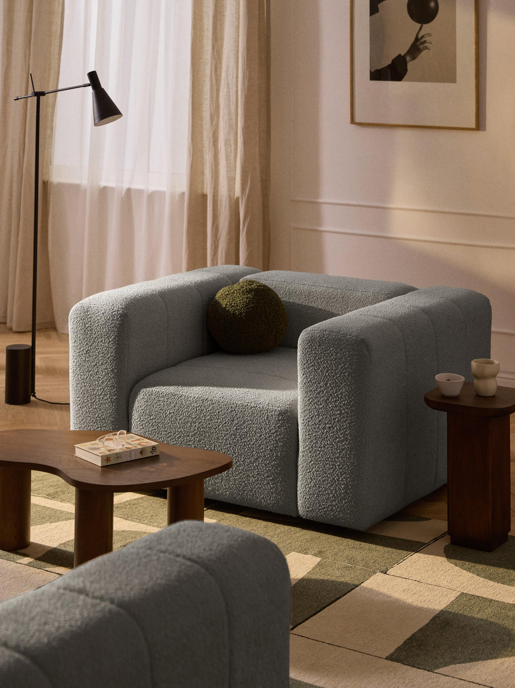 Lena Bouclé Lounge Chair