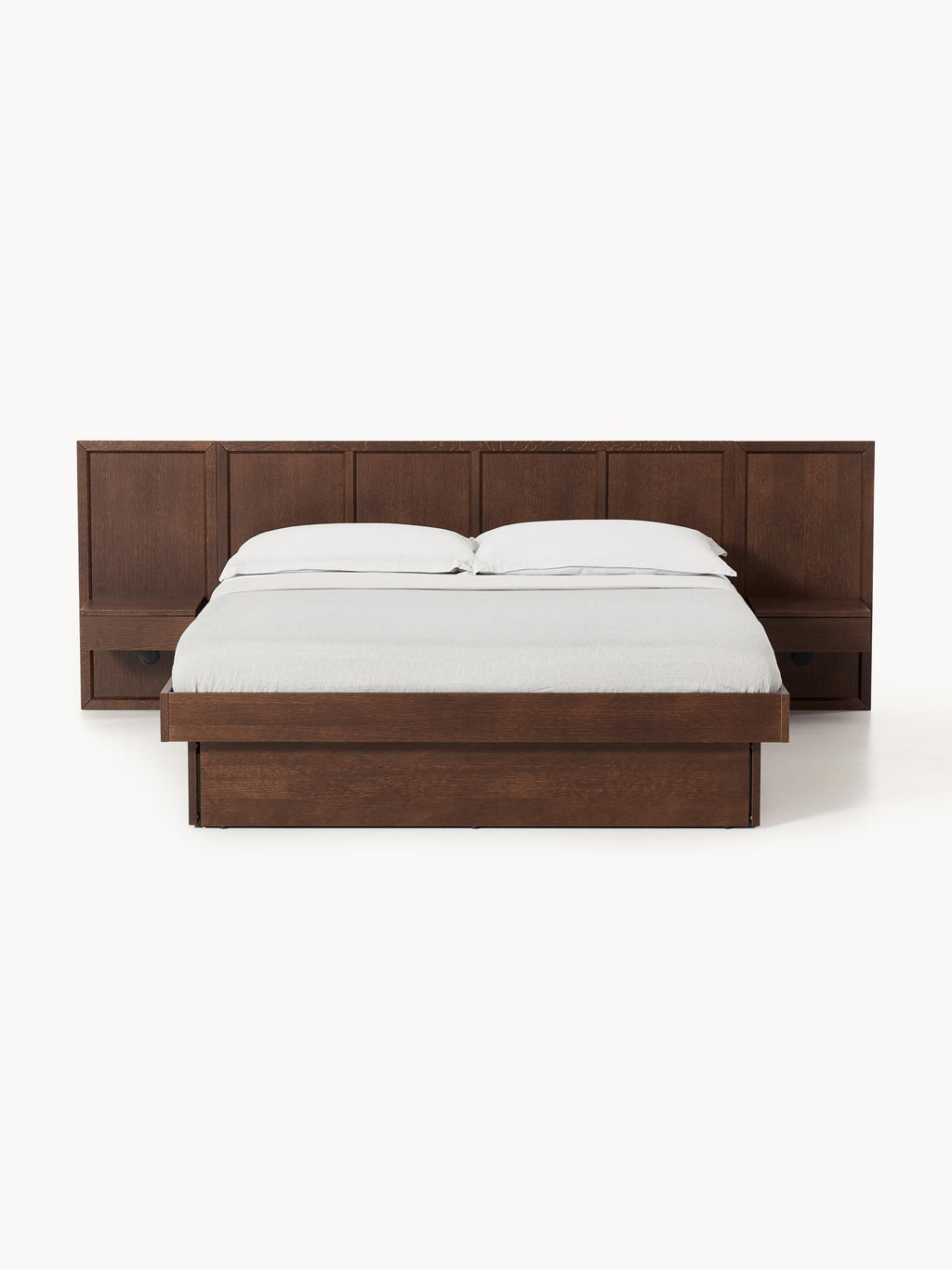 Nanto Wooden Bed with Drawers Tables and Headboard