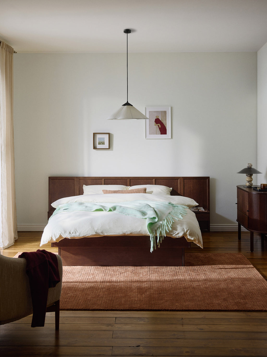 Nanto Wooden Bed with Drawers Tables and Headboard