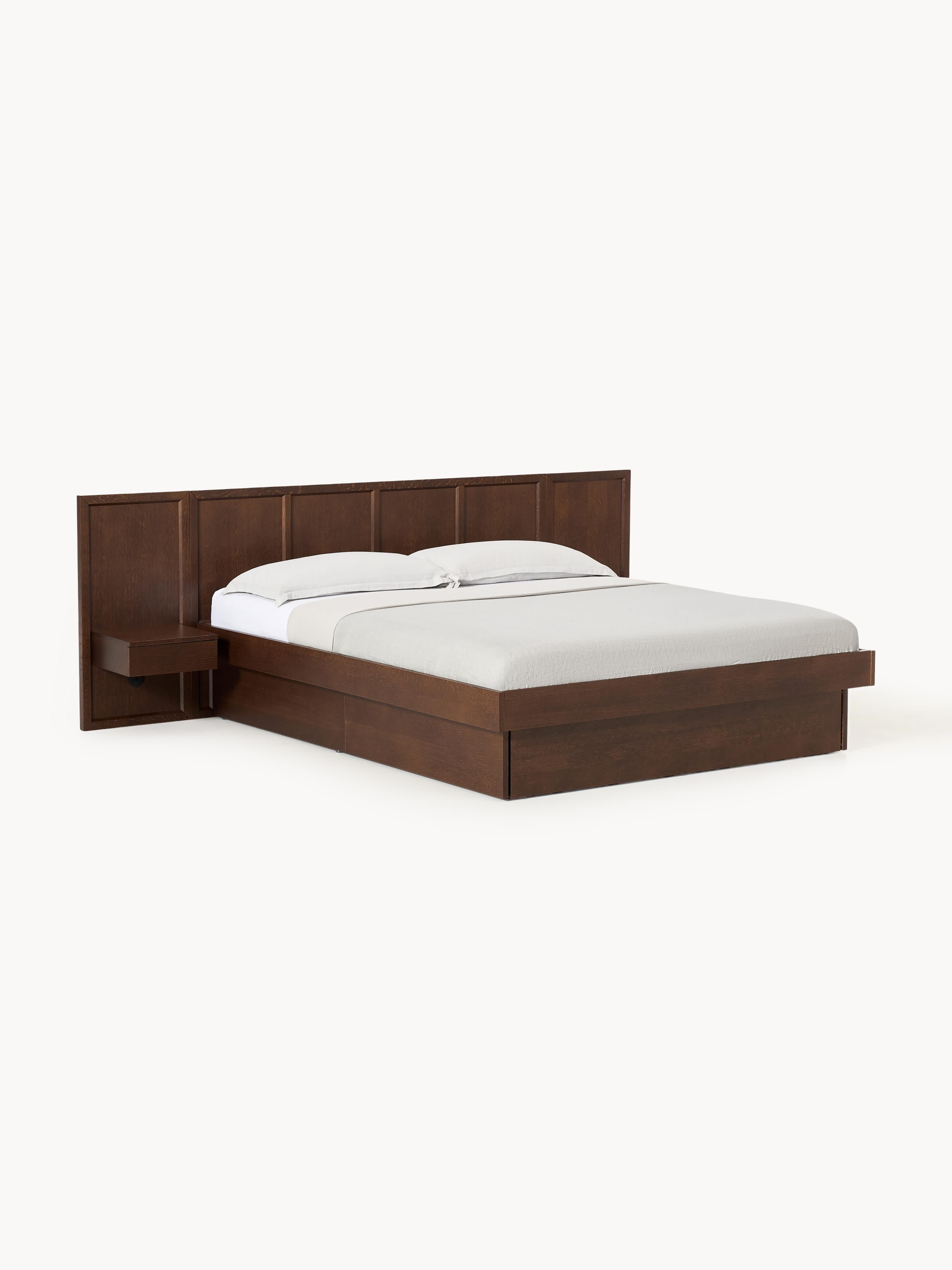 Gallery image 1 - Wooden Bed Nanto with Drawers Tables and Headboard