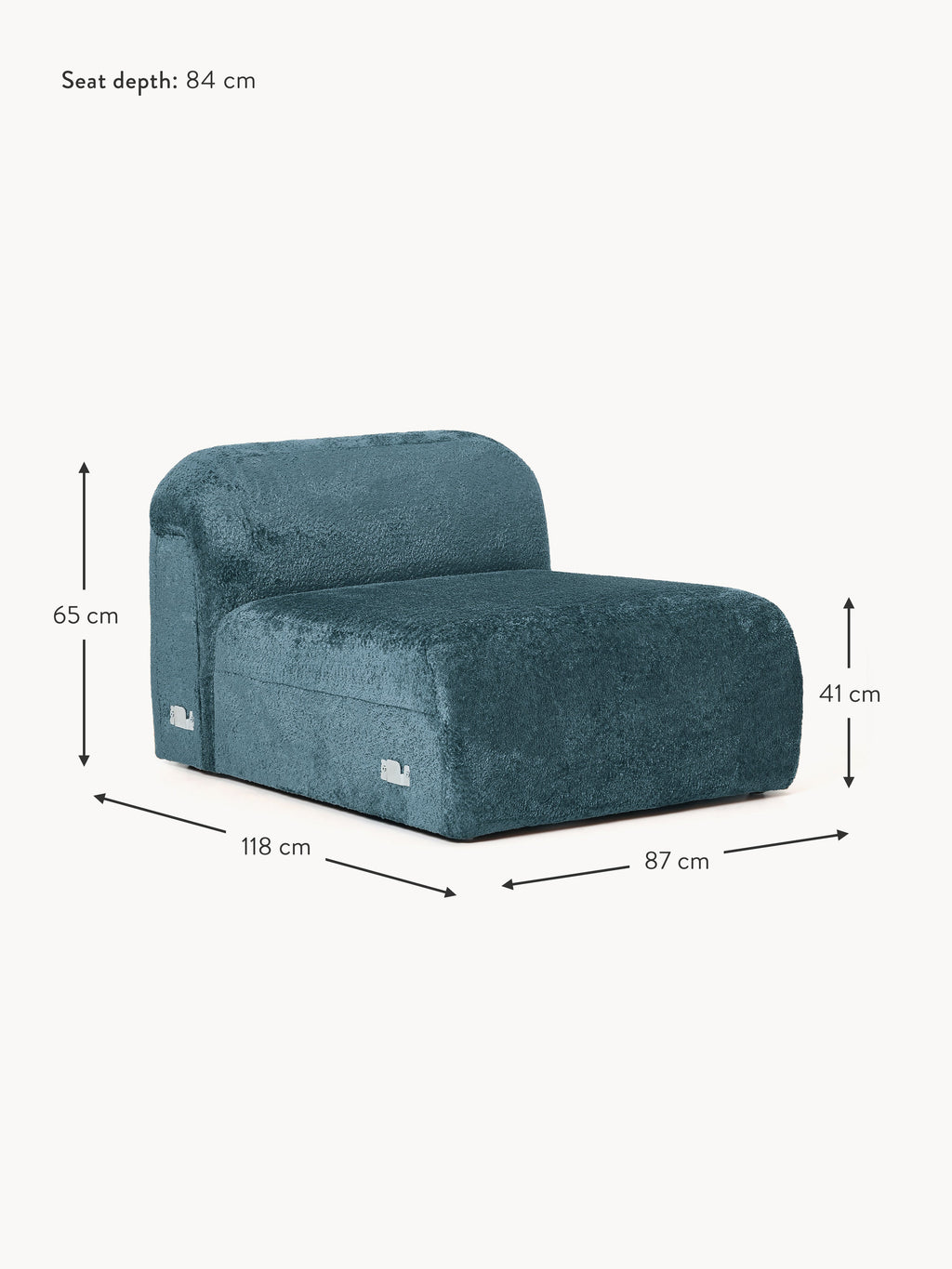 Wolke Teddy Bouclé Centre Module