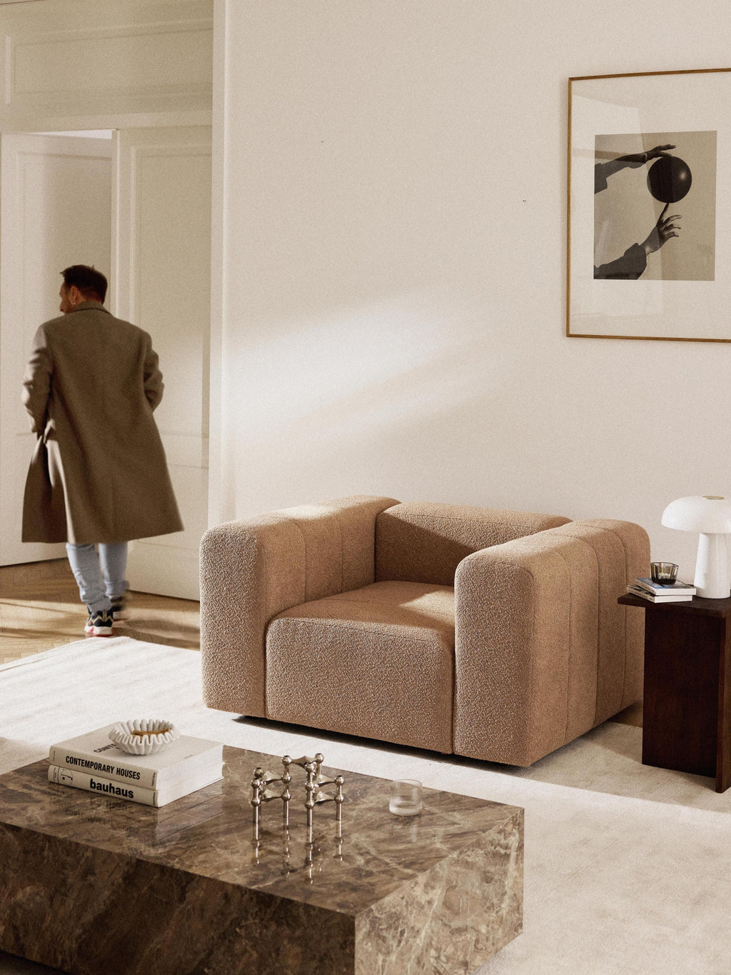 Lena Bouclé Lounge Chair