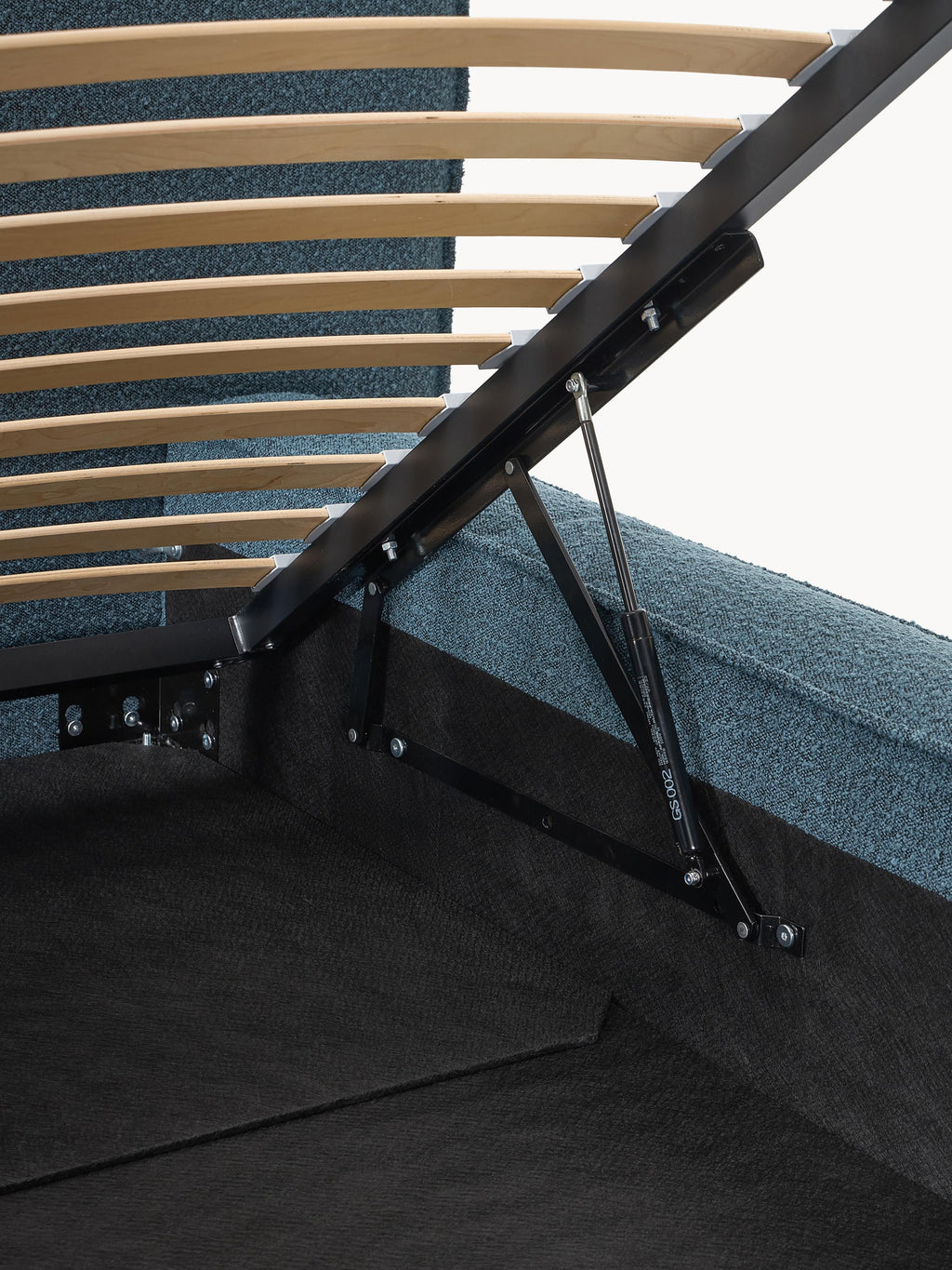 Lennon Upholstered Bouclé Bed with Storage Space