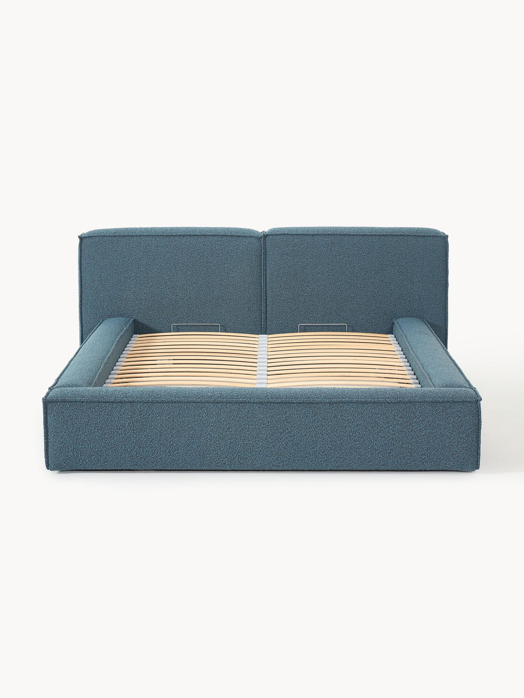 Lennon Upholstered Bouclé Bed with Storage Space