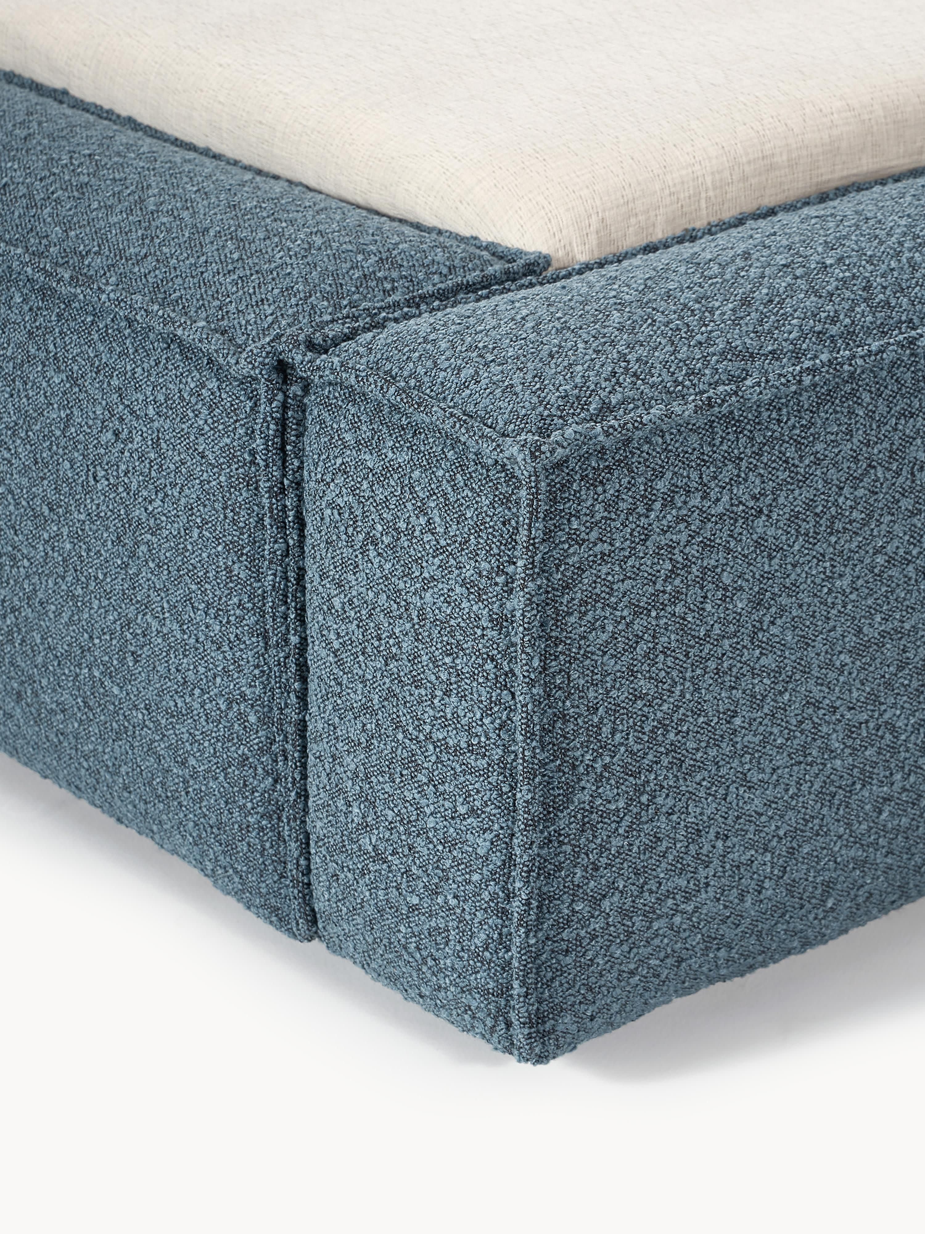 Lennon Upholstered Bouclé Bed with Storage Space