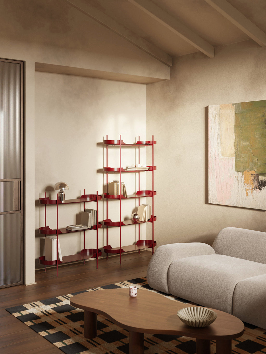 Taru Tall Metal Shelving Unit