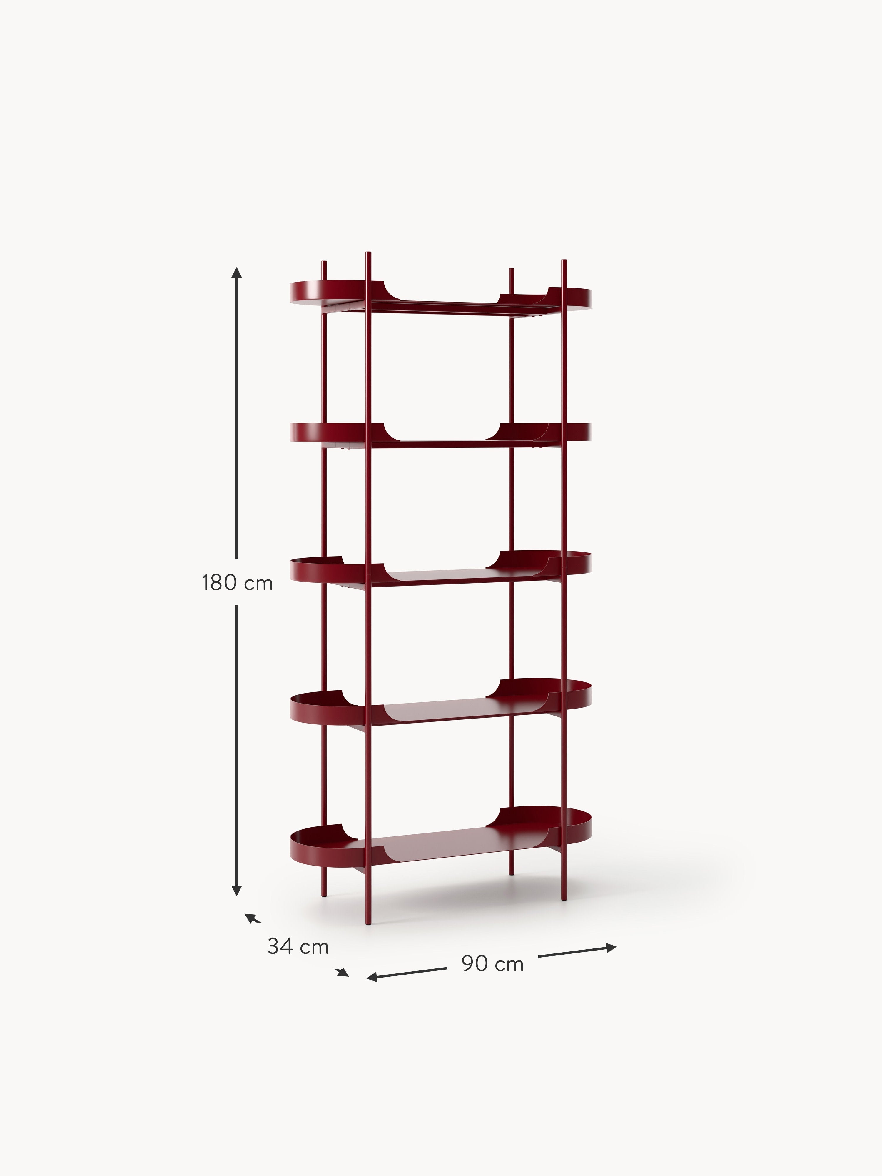 Taru Tall Metal Shelving Unit