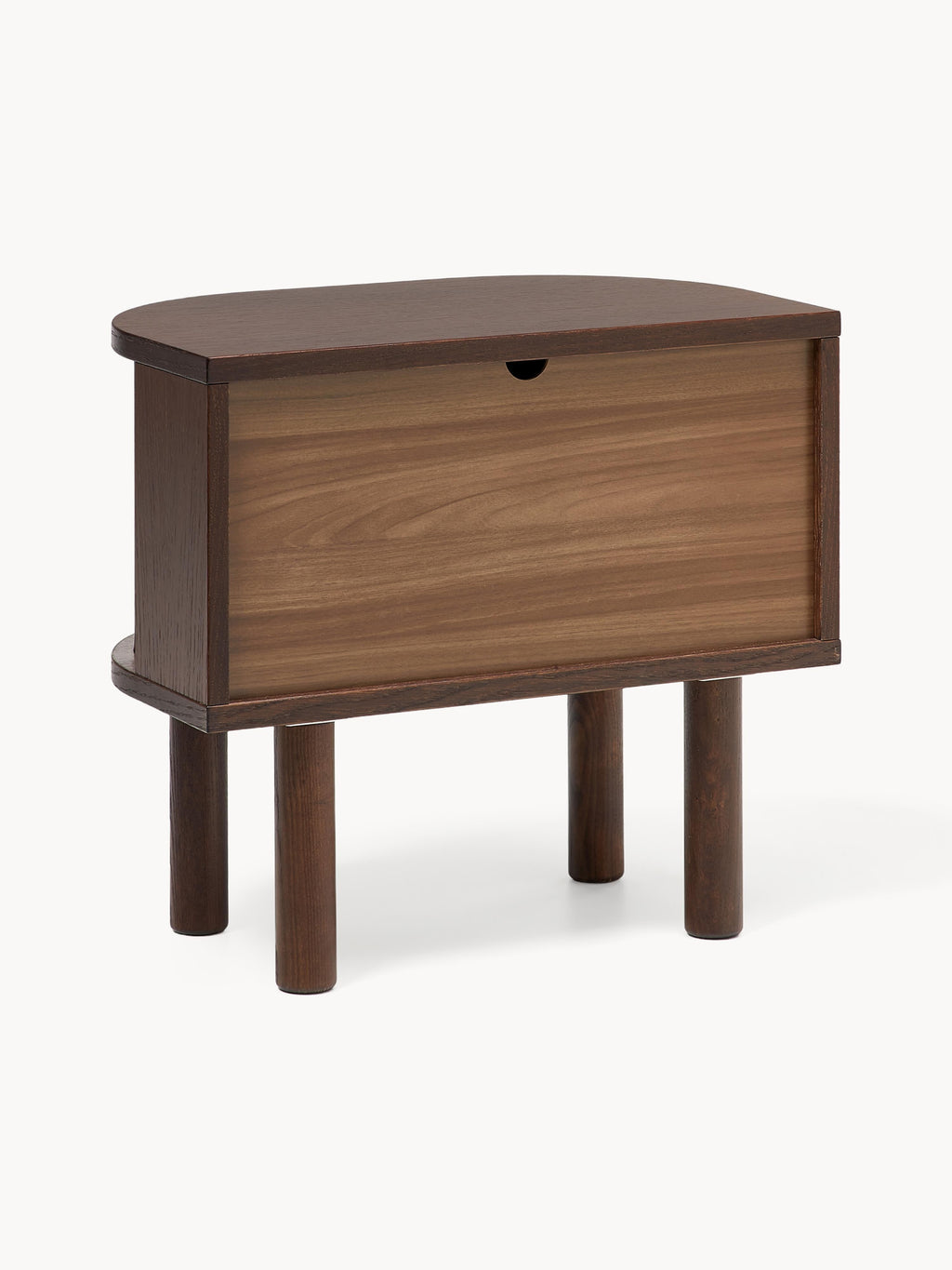 Calary Bedside Table with Fluted Front