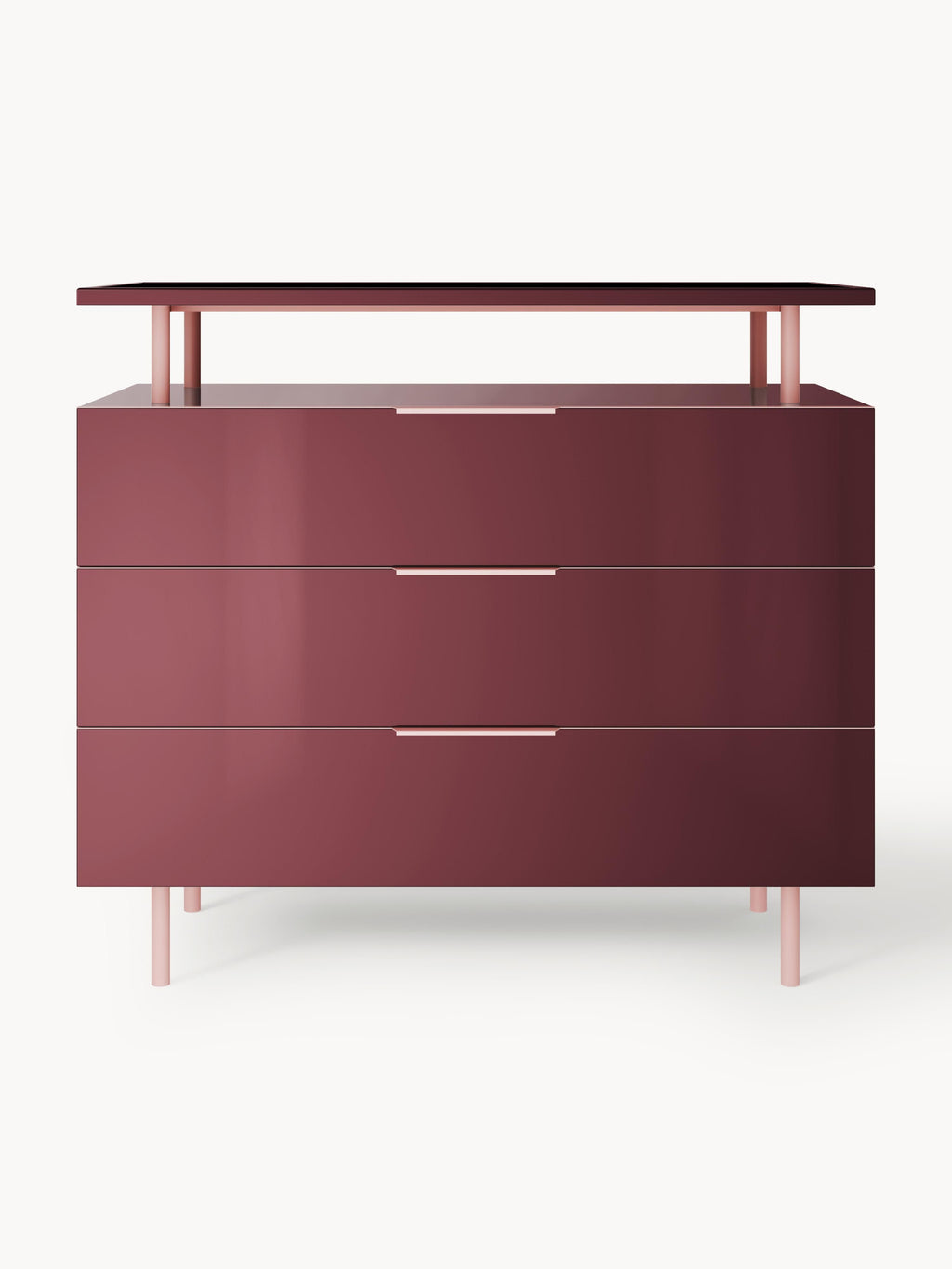Lennie High Gloss Chest of Drawers