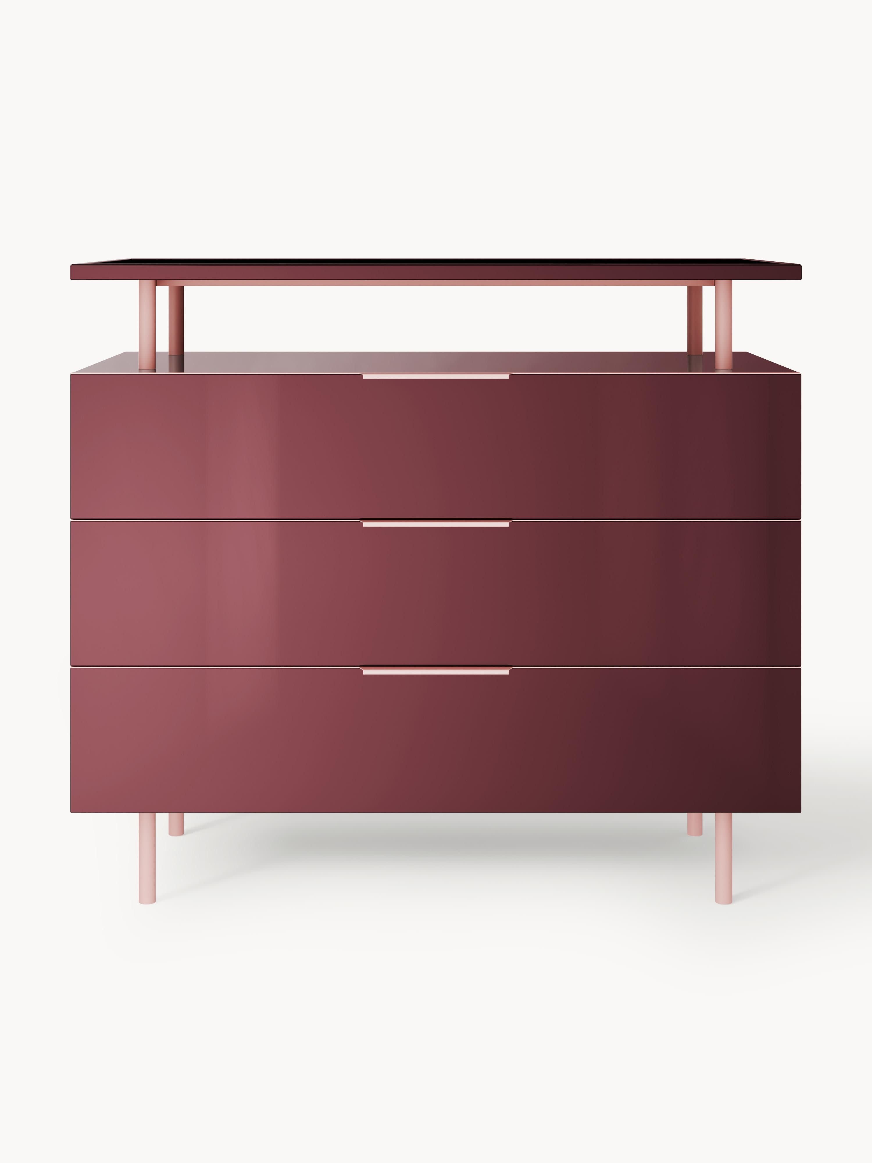 Lennie High Gloss Chest of Drawers
