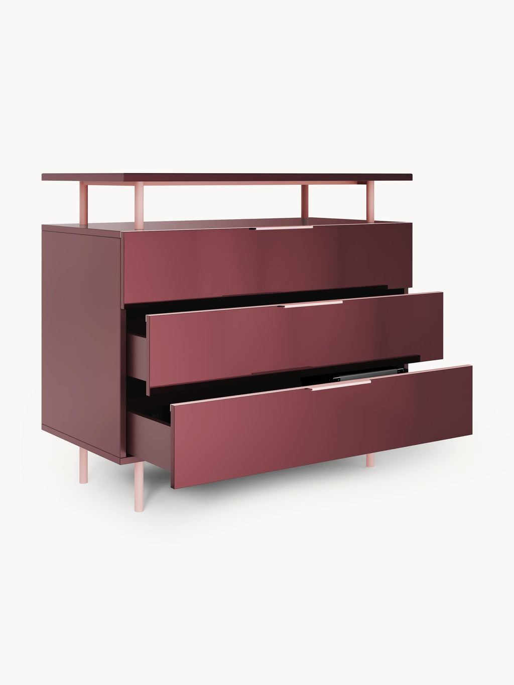 Lennie High Gloss Chest of Drawers