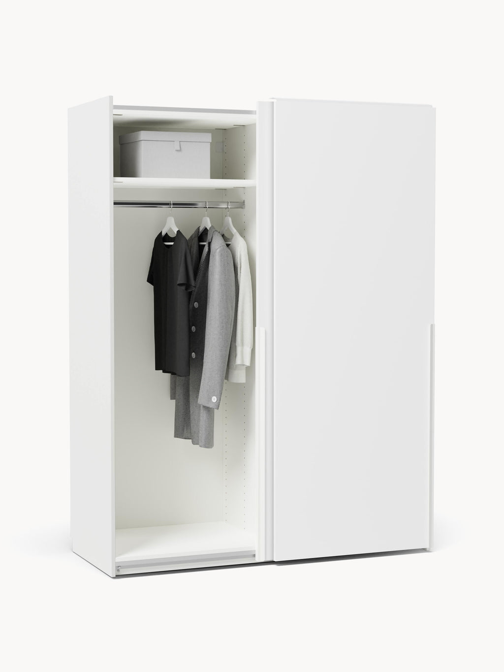 Leon Modular Sliding Door Wardrobe, 150 cm Wide, in various sizes