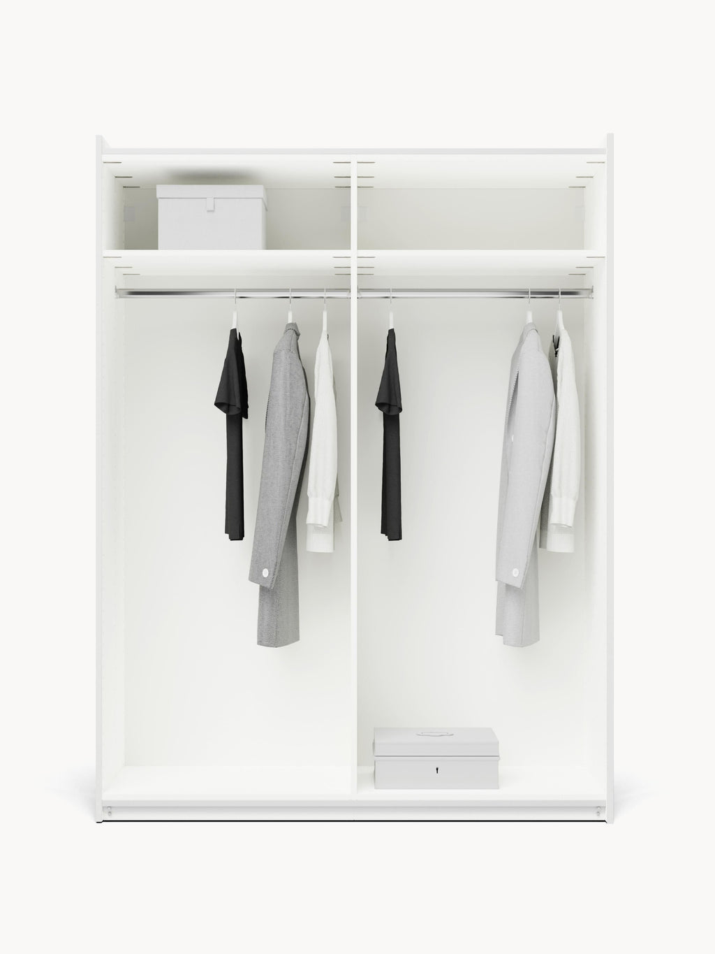 Leon Modular Sliding Door Wardrobe, 150 cm Wide, in various sizes