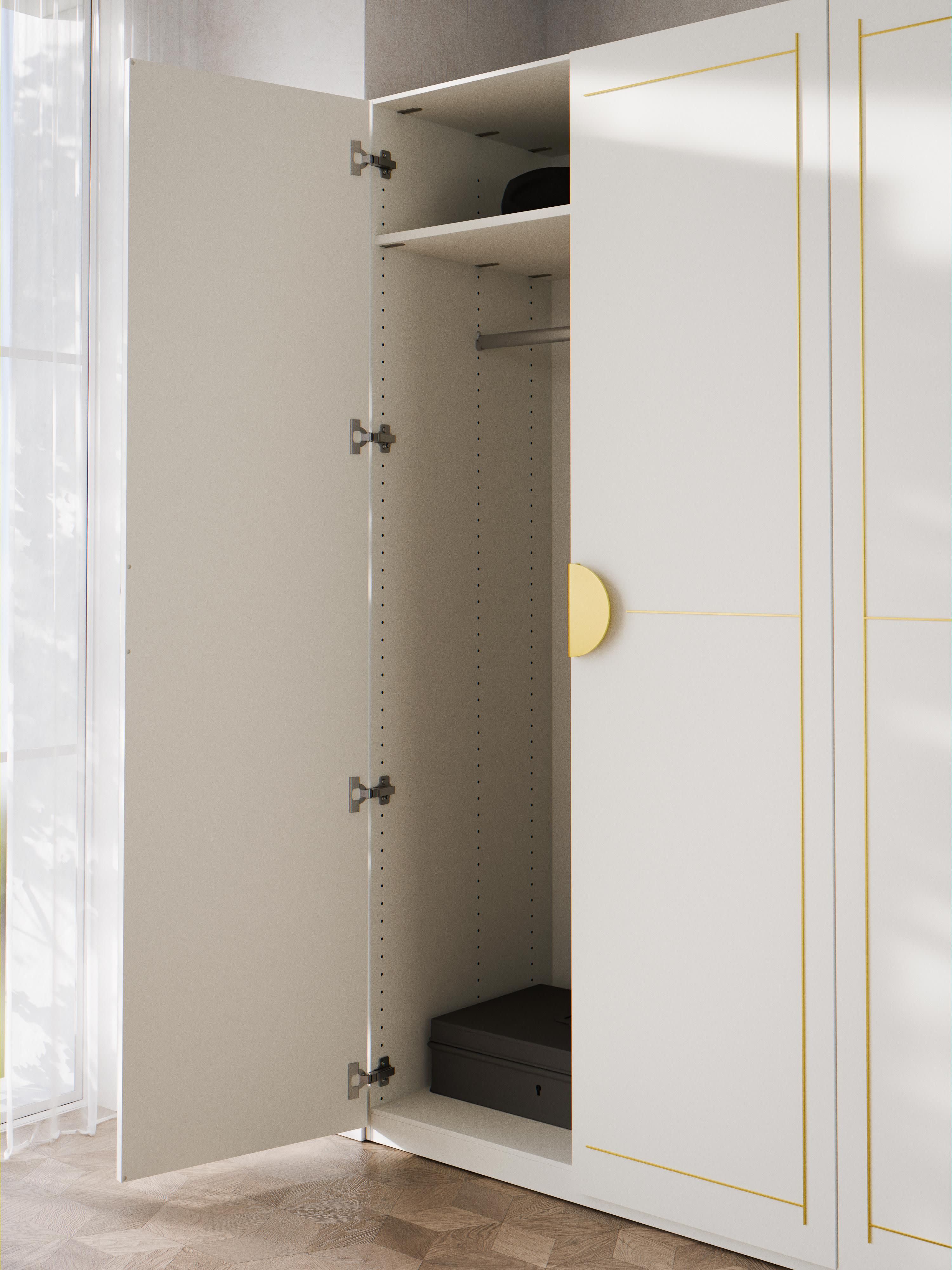 Denise Modular Hinged Door Wardrobe, 300 cm Wide, in various sizes