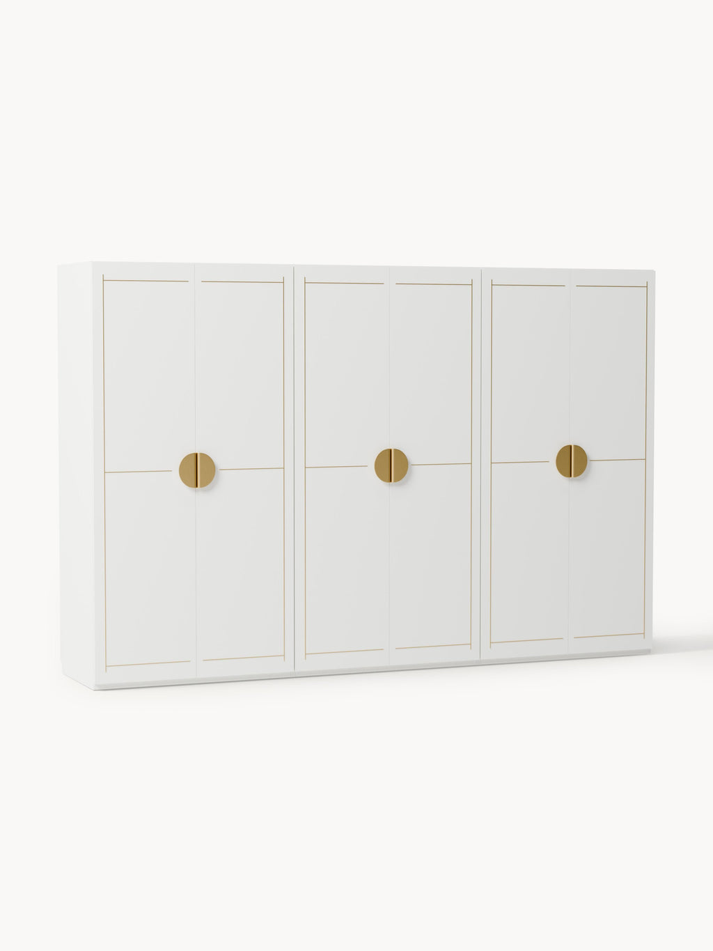 Denise Modular Hinged Door Wardrobe, 300 cm Wide, in various sizes