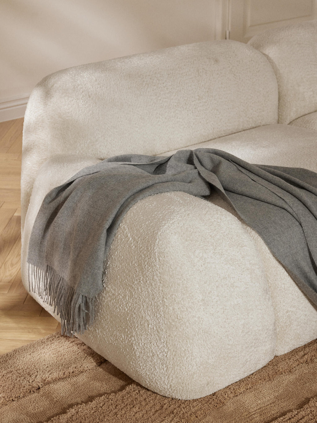 Wolke Modular Teddy Bouclé Sofa (3-seater)