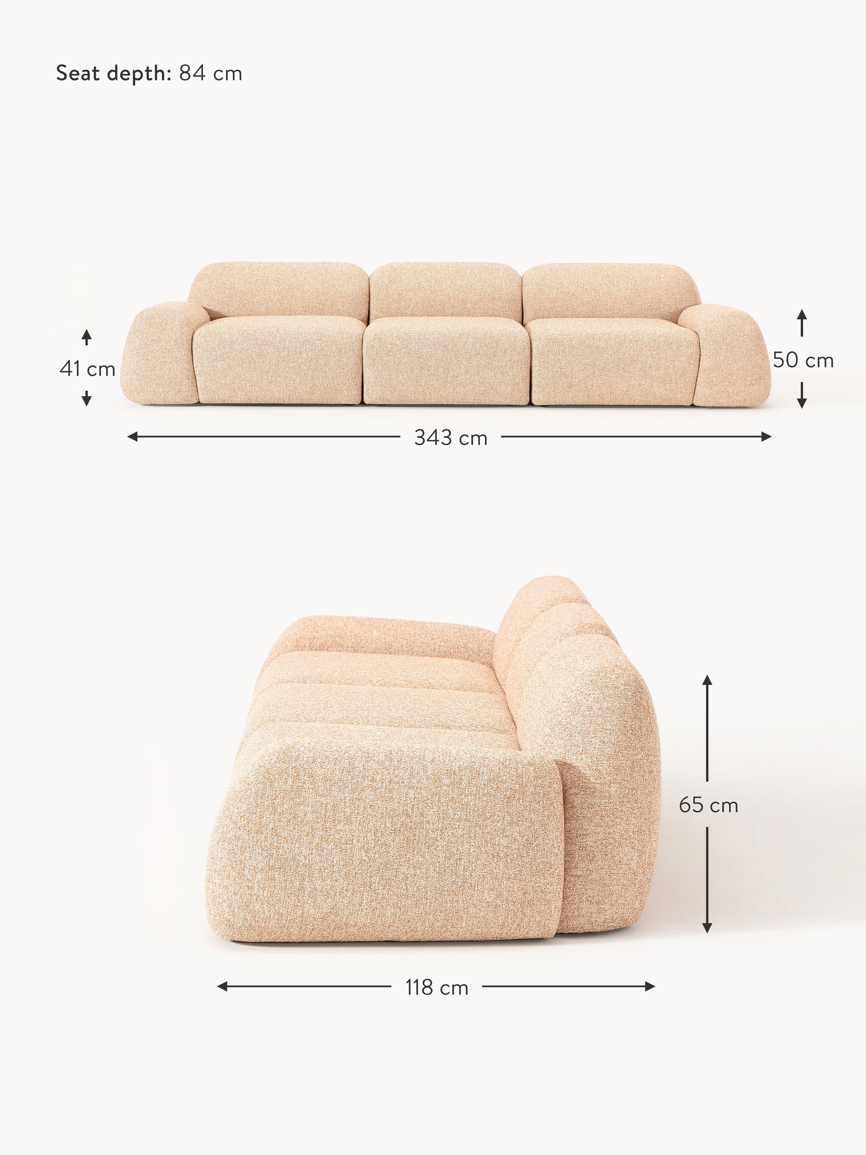 Wolke Modular Bouclé Sofa (4-seater)