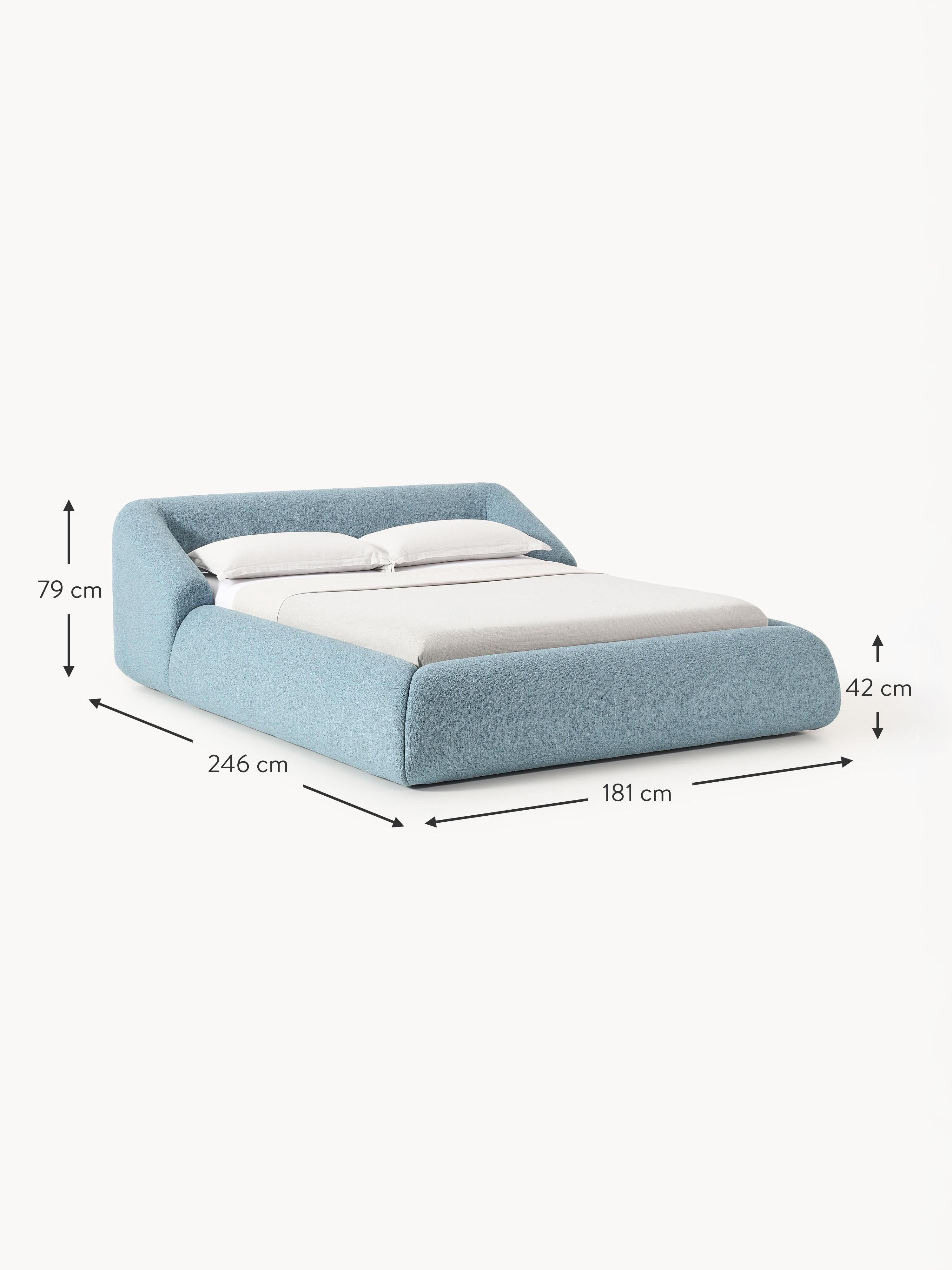 Sofia Upholstered Bouclé Bed