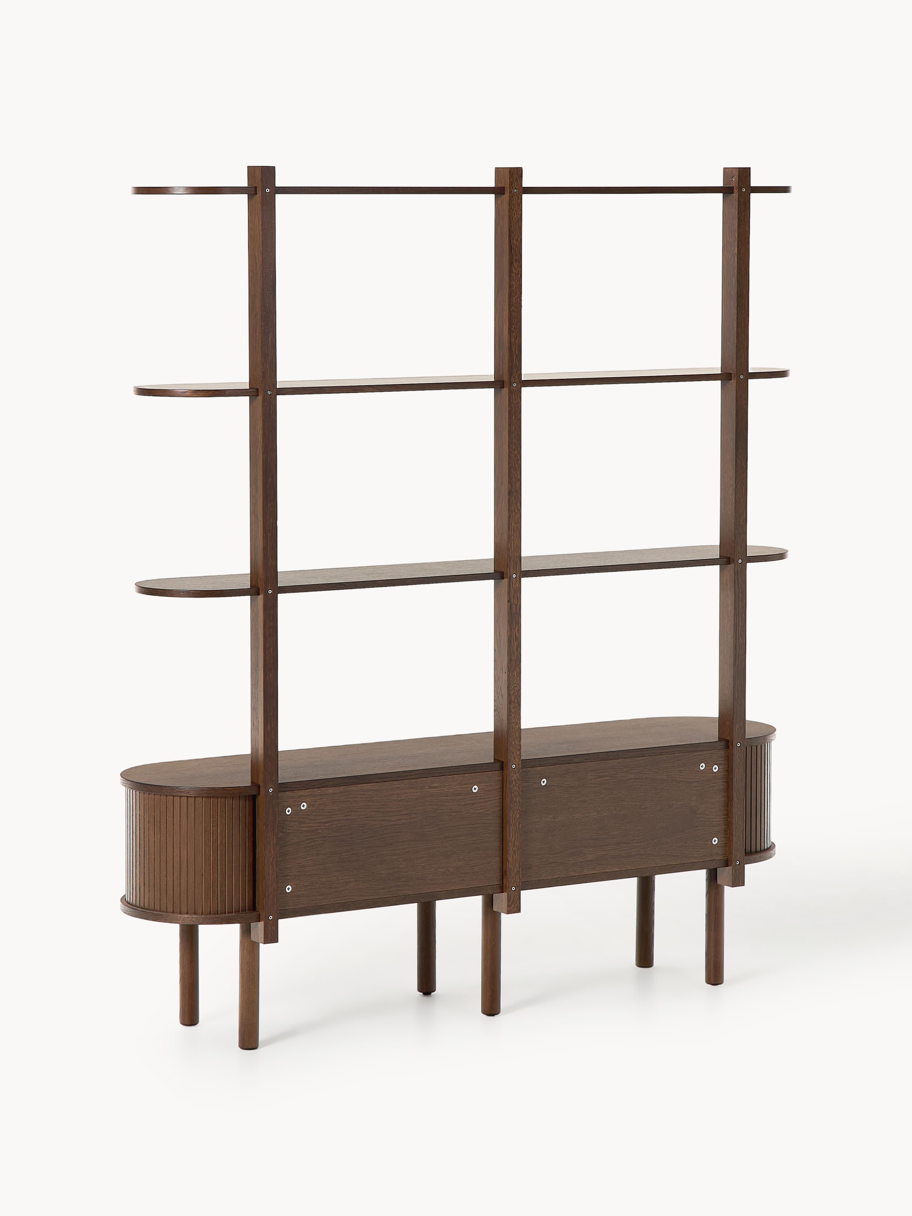 Calary Shelving Unit with Fluted Front
