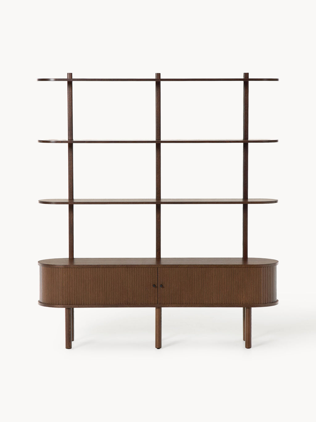 Calary Shelving Unit with Fluted Front