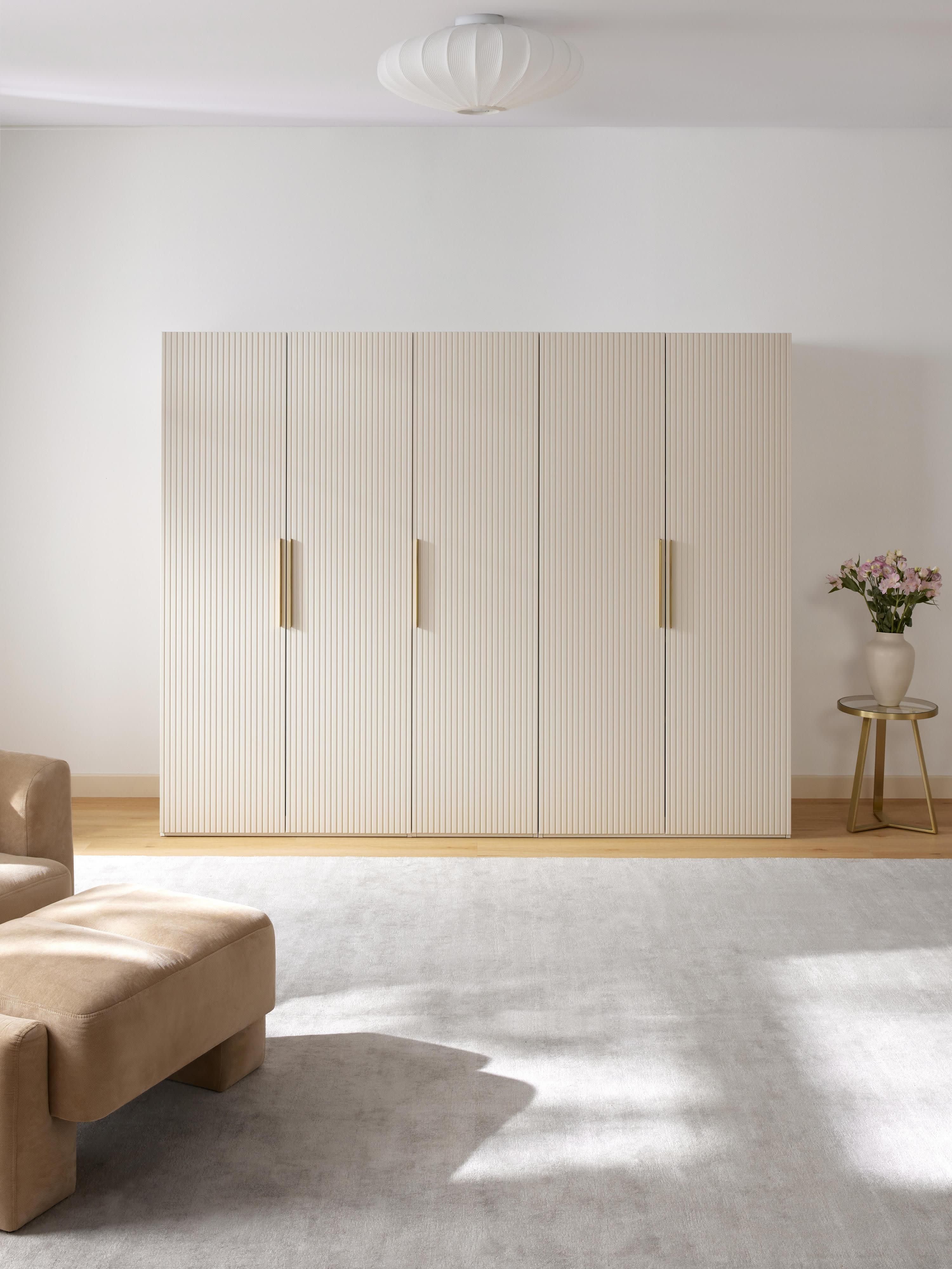 Simone Modular Revolving Door Wardrobe, 250 cm Wide, in various sizes