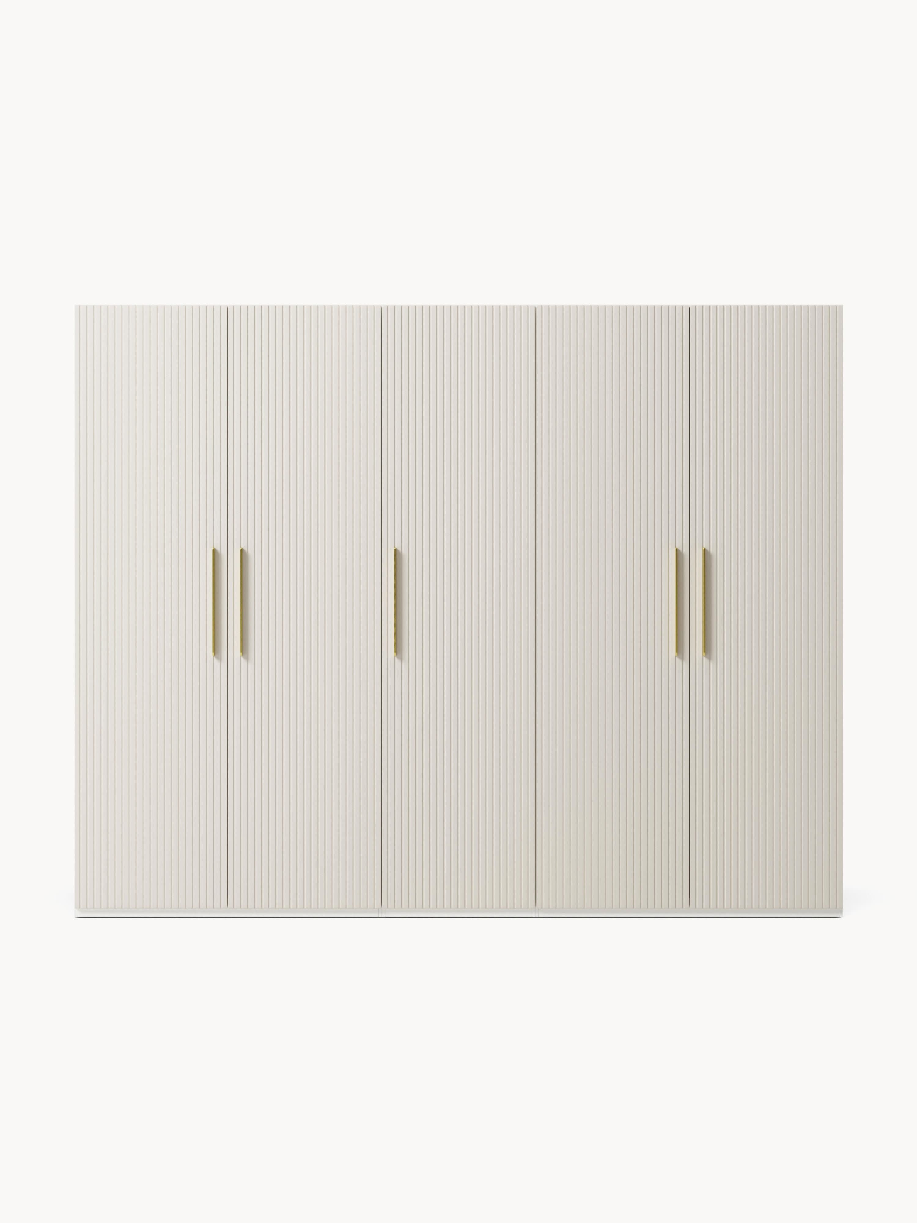 Simone Modular Revolving Door Wardrobe, 250 cm Wide, in various sizes