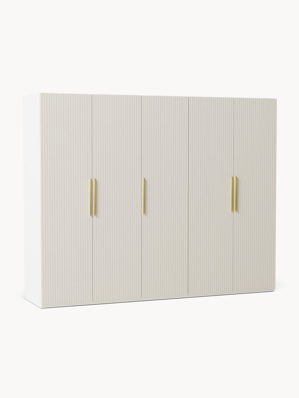 Simone Modular Revolving Door Wardrobe, 250 cm Wide, in various sizes