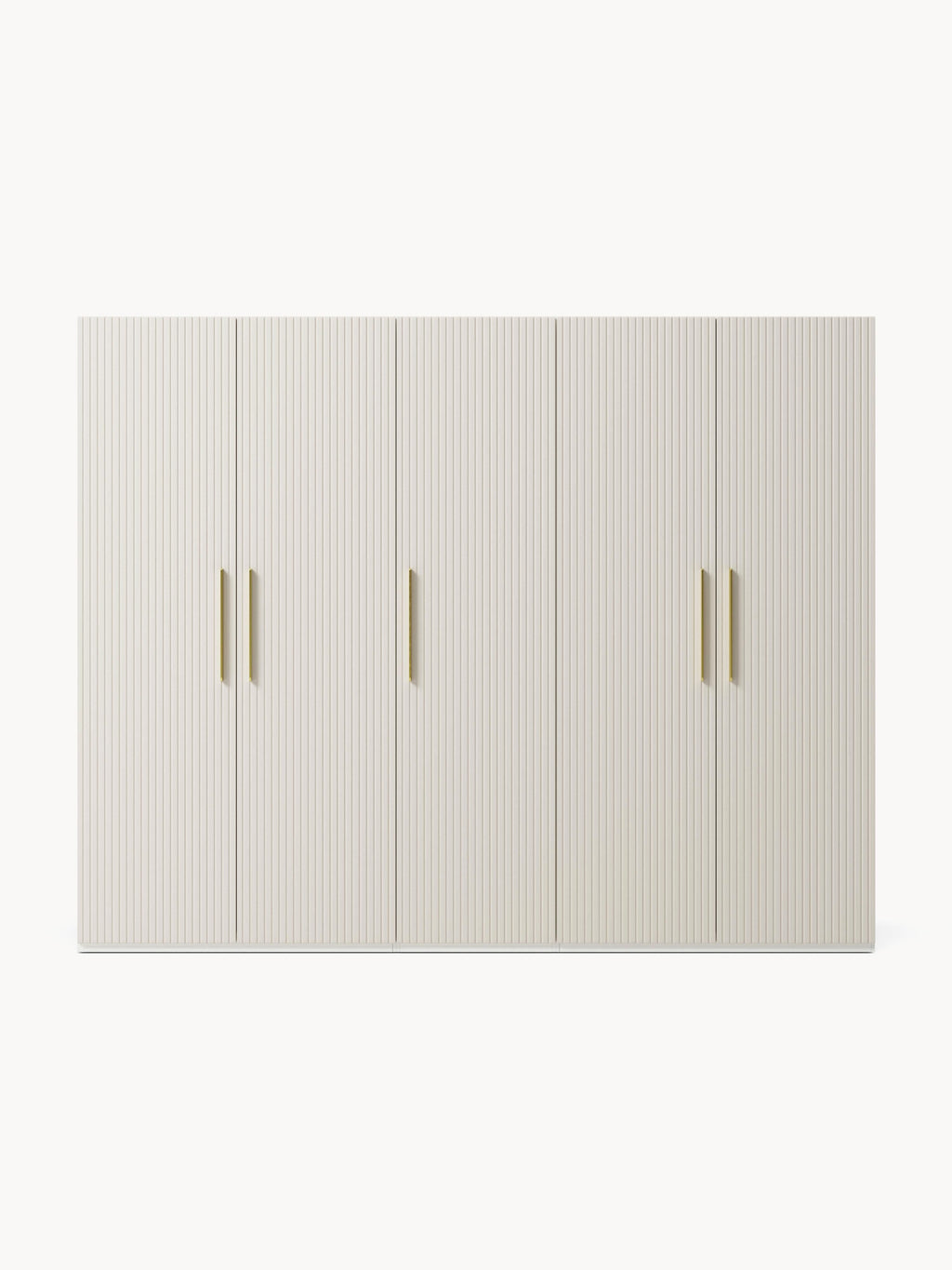 Simone Modular Revolving Door Wardrobe, 250 cm Wide, in various sizes