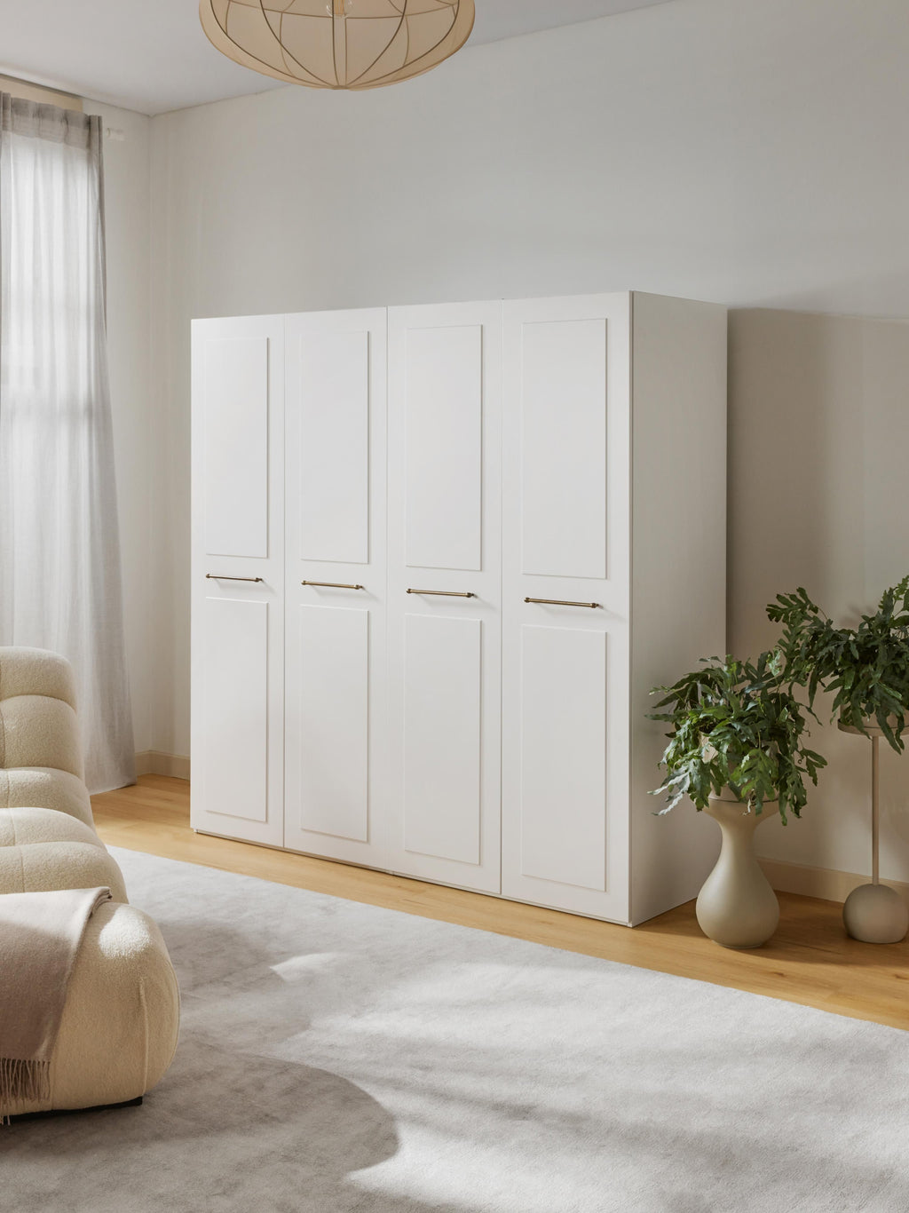 Charlotte Modular Hinged Door Wardrobe, 200 cm Wide, in various sizes