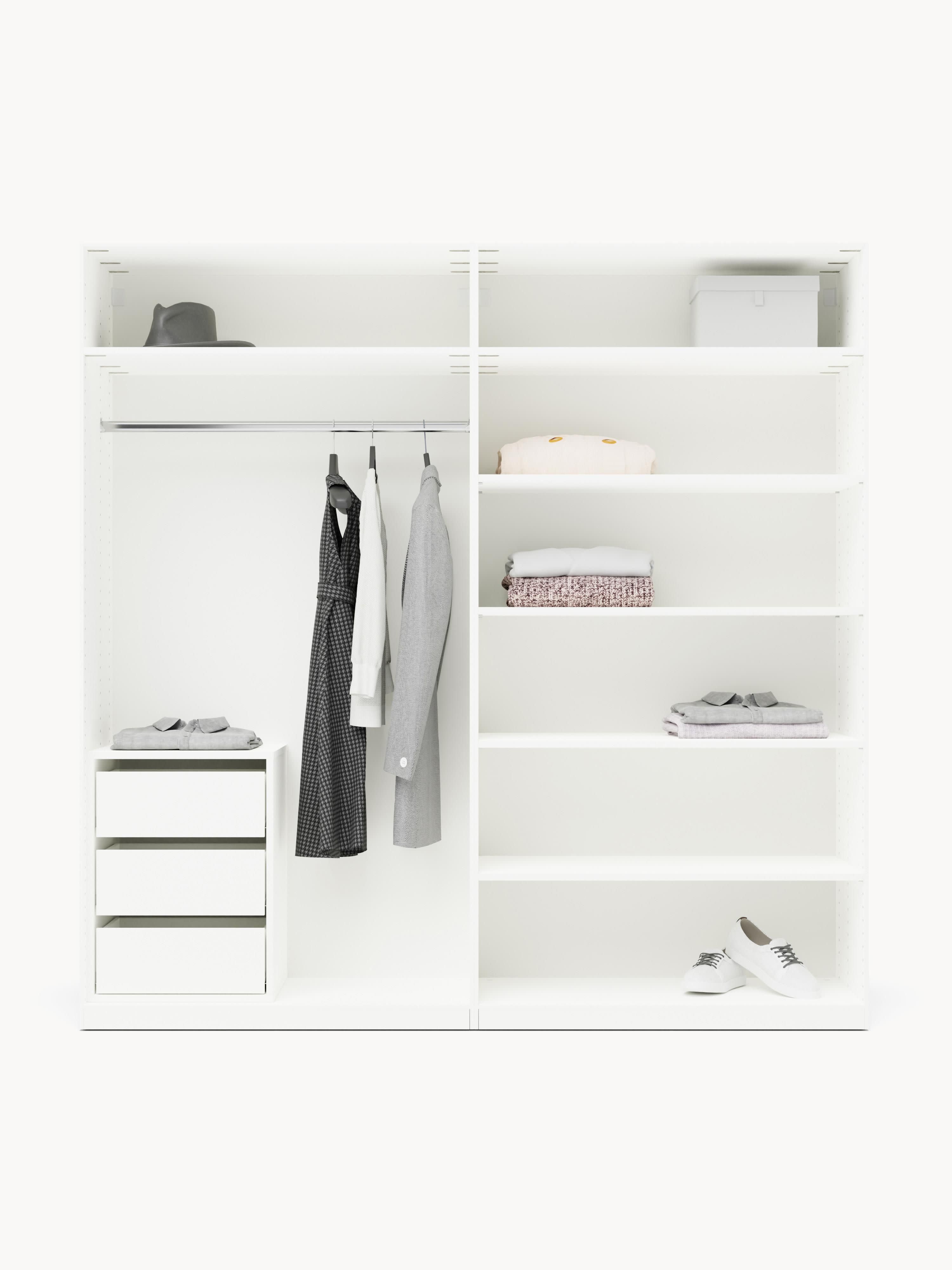 Charlotte Modular Hinged Door Wardrobe, 200 cm Wide, in various sizes