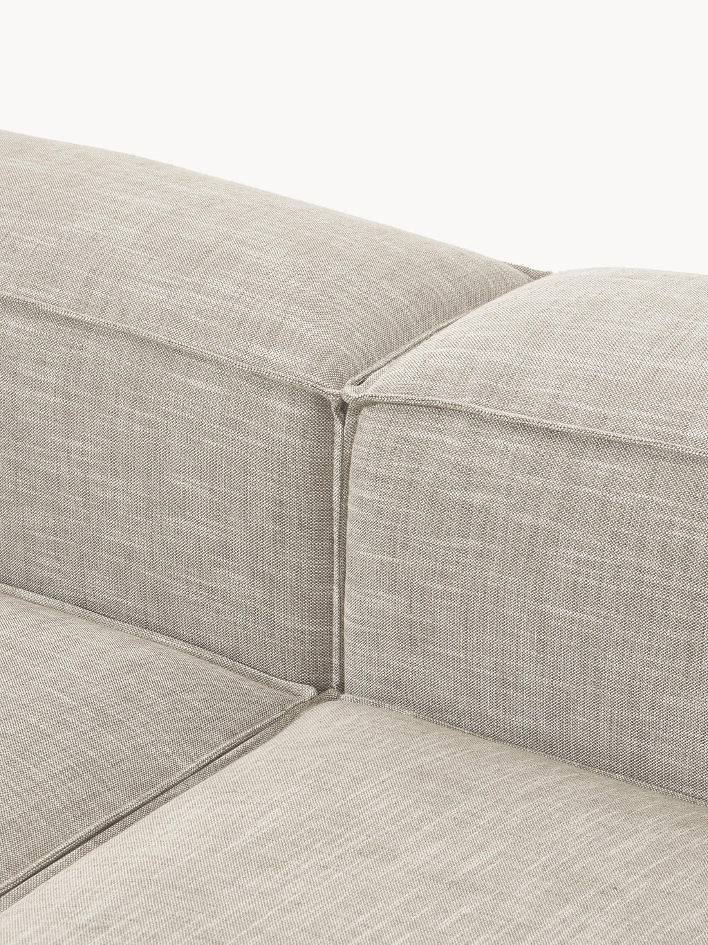 Lennon Linen Blend Modular Corner Sofa (4-seater)