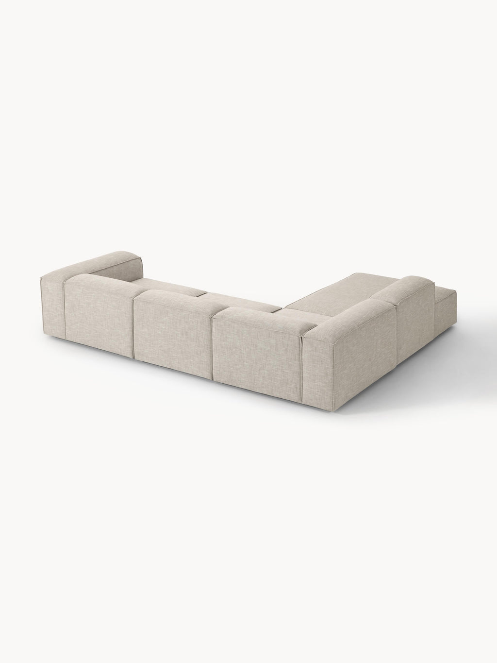 Lennon Linen Blend Modular Corner Sofa (4-seater)