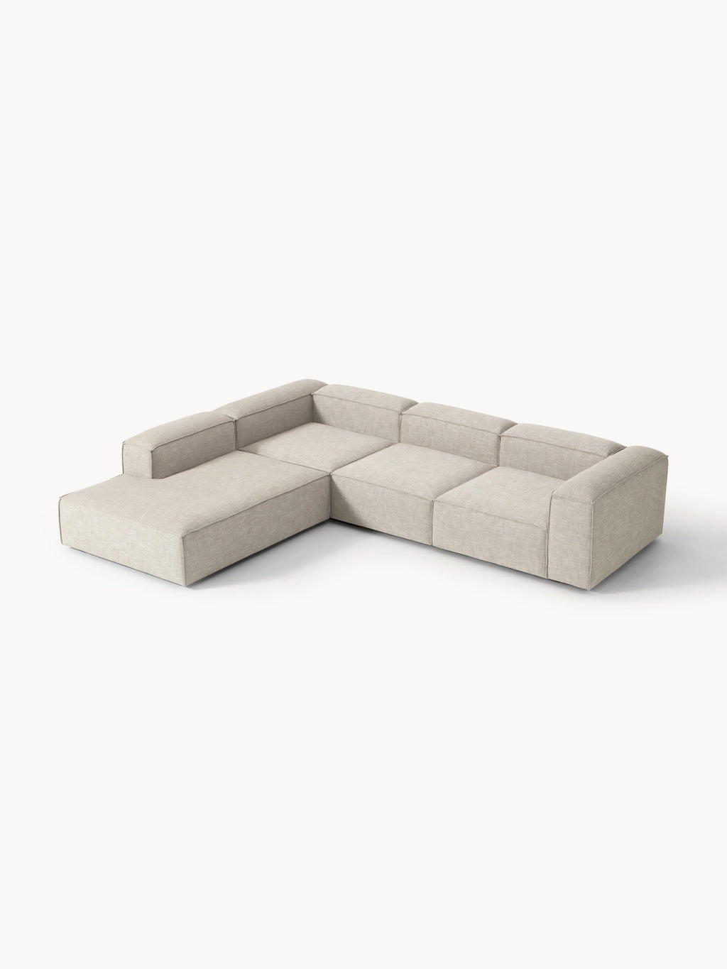 Gallery image 1 - Linen Blend Modular Corner Sofa Lennon (4-seater)