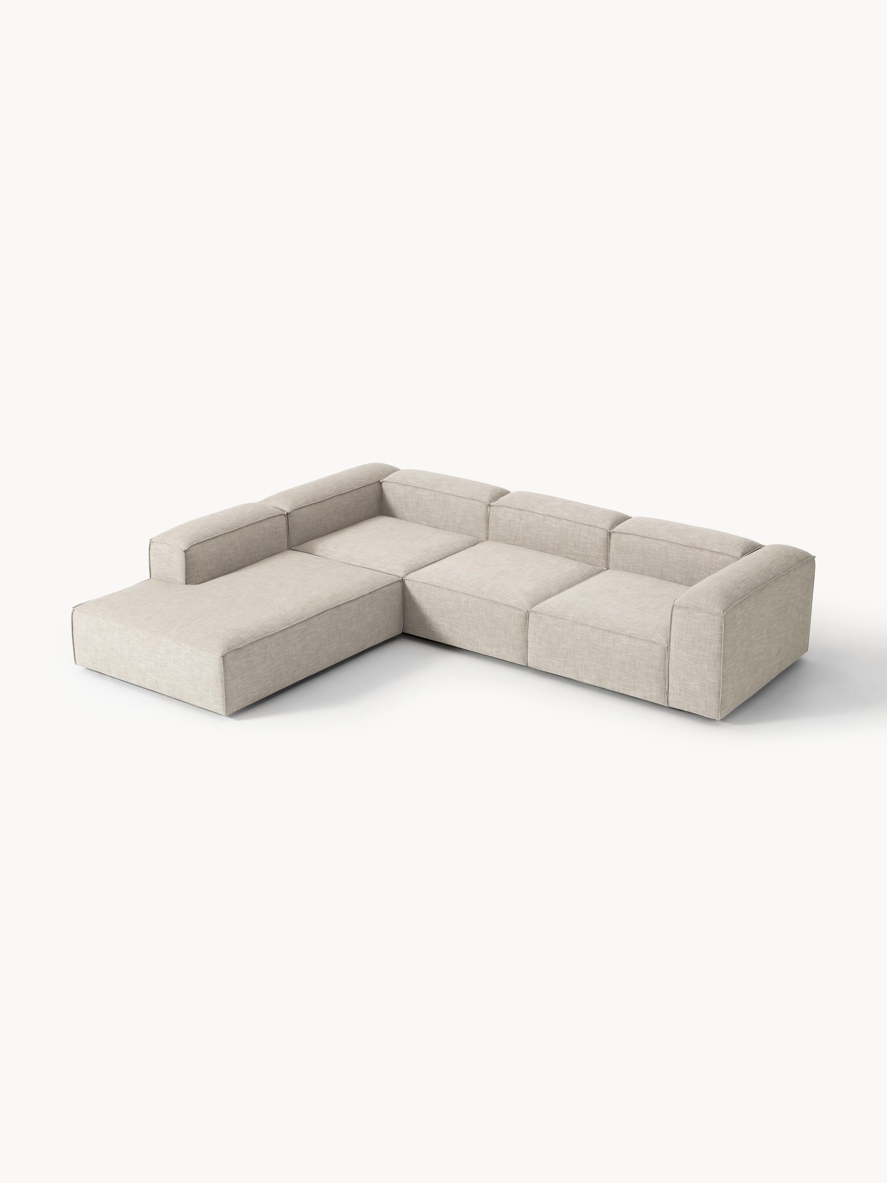 Gallery image 1 - Linen Blend Modular Corner Sofa Lennon (4-seater)
