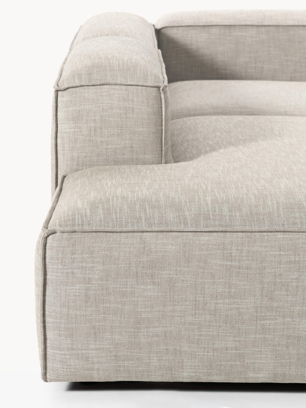 Lennon Linen Blend Modular Corner Sofa (4-seater)
