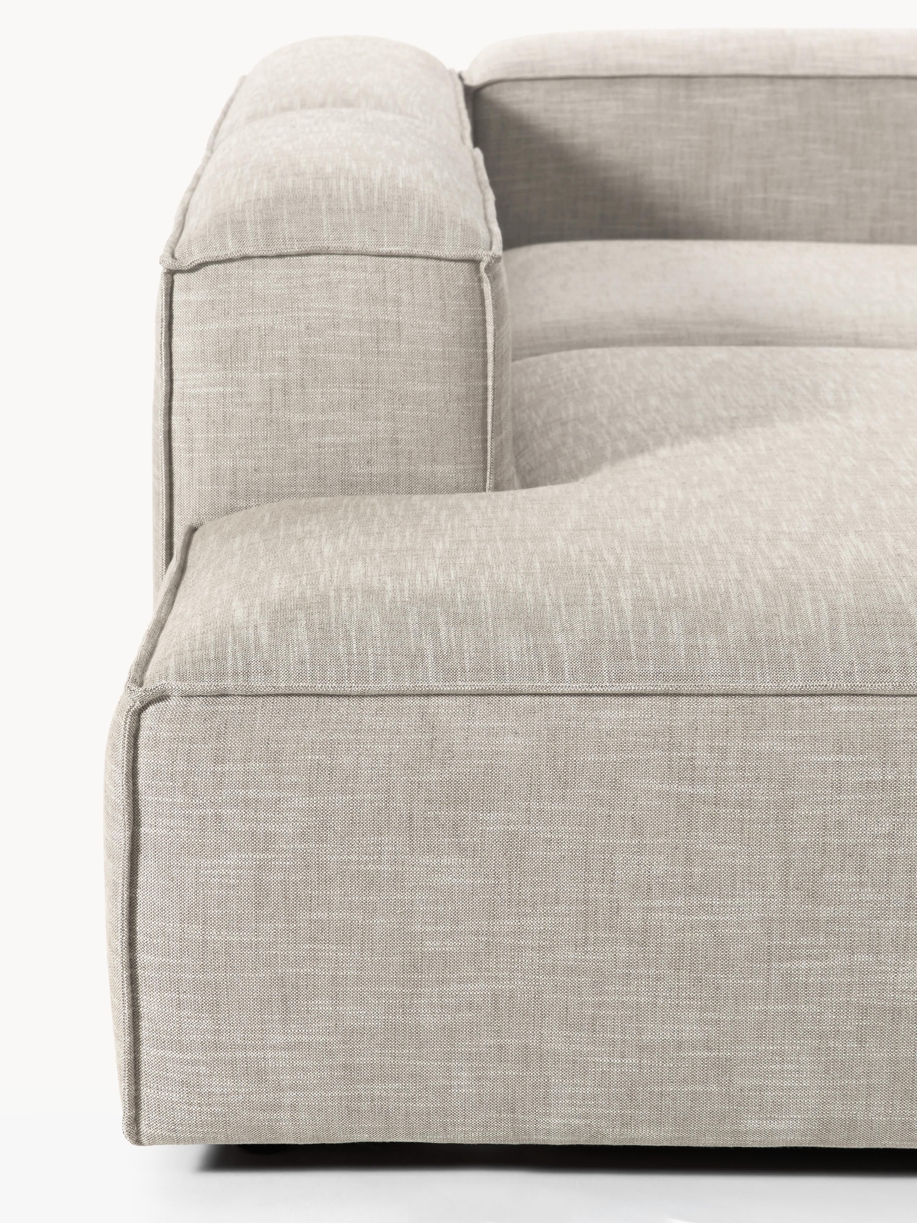 Lennon Linen Blend Modular Corner Sofa (4-seater)
