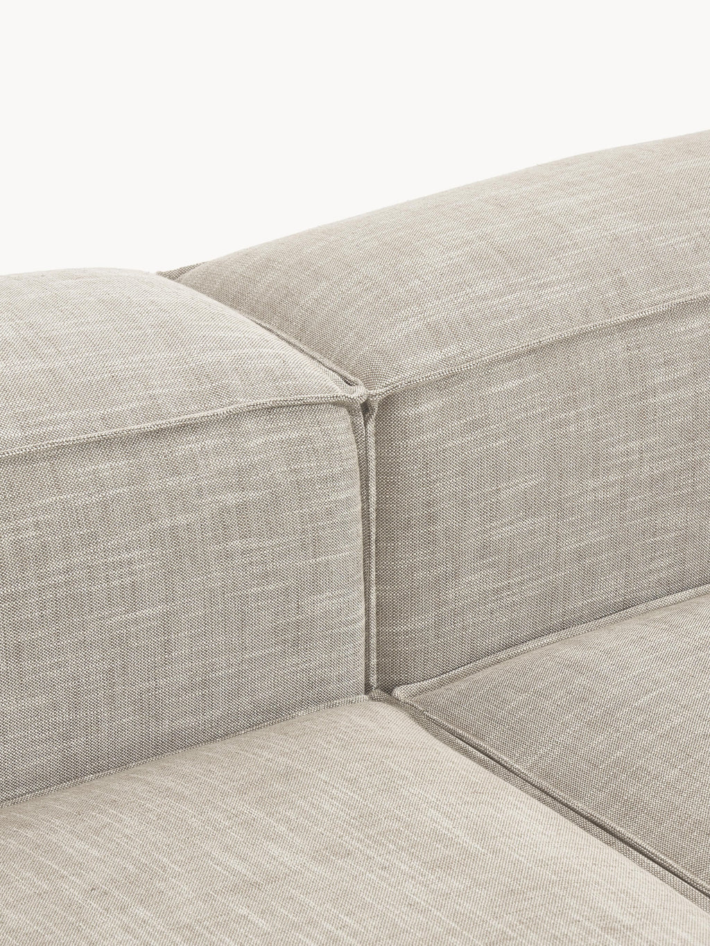 Lennon Linen Blend Modular Corner Sofa (4-seater)