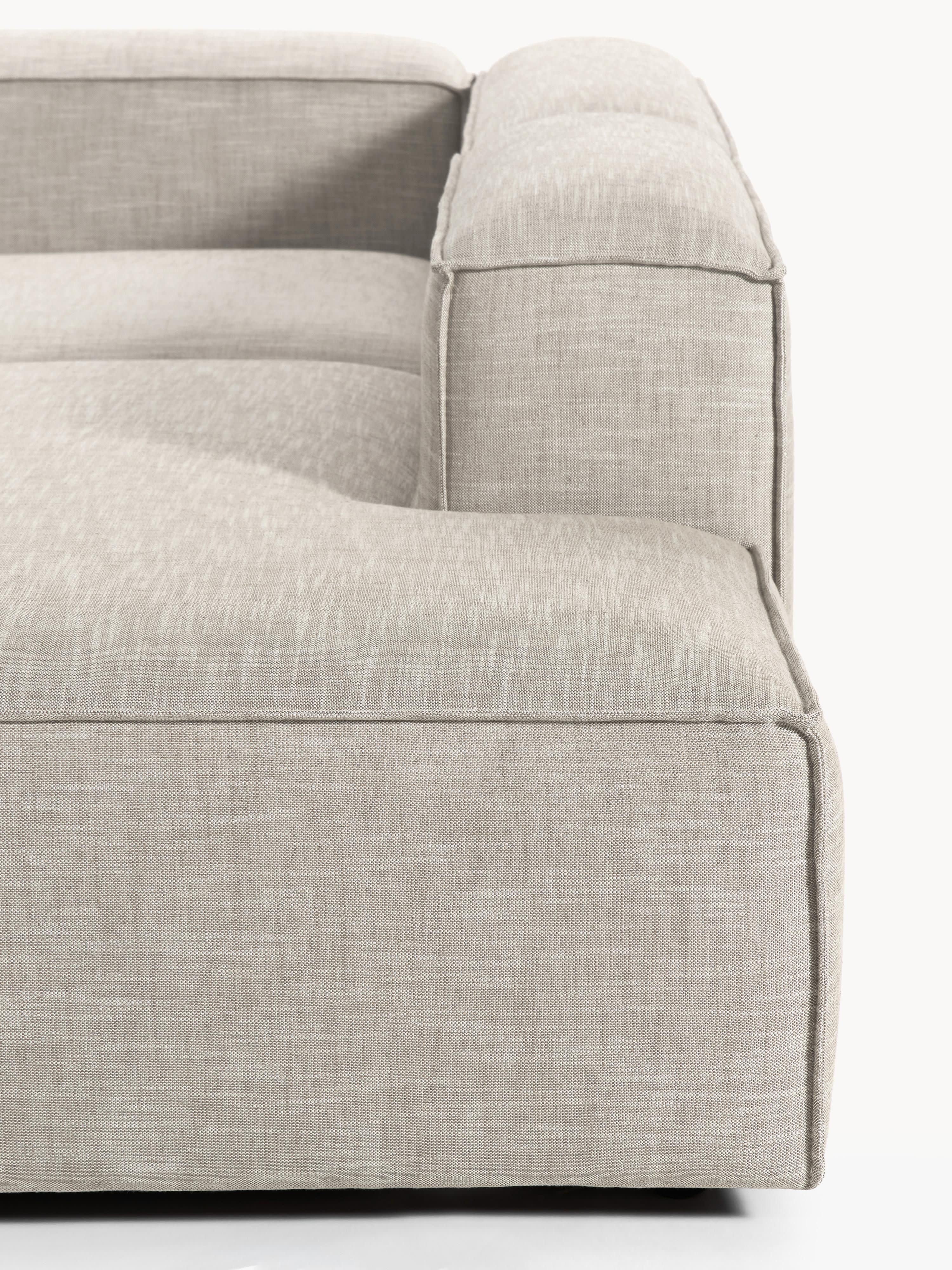 Lennon Linen Blend Modular Corner Sofa (4-seater)