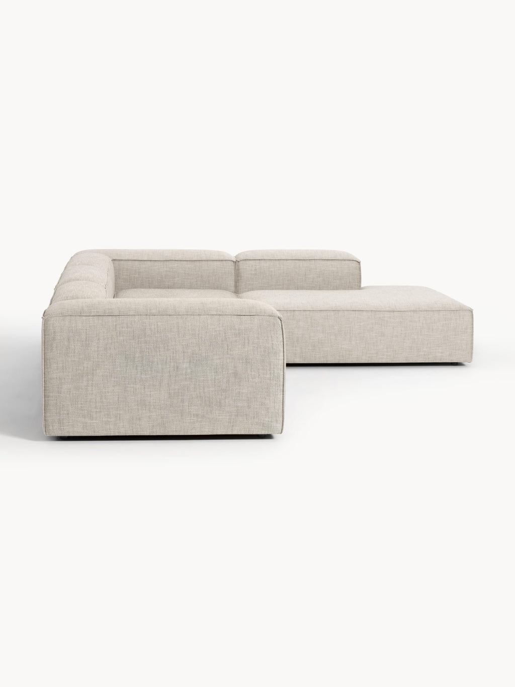Lennon Linen Blend Modular Corner Sofa (4-seater)