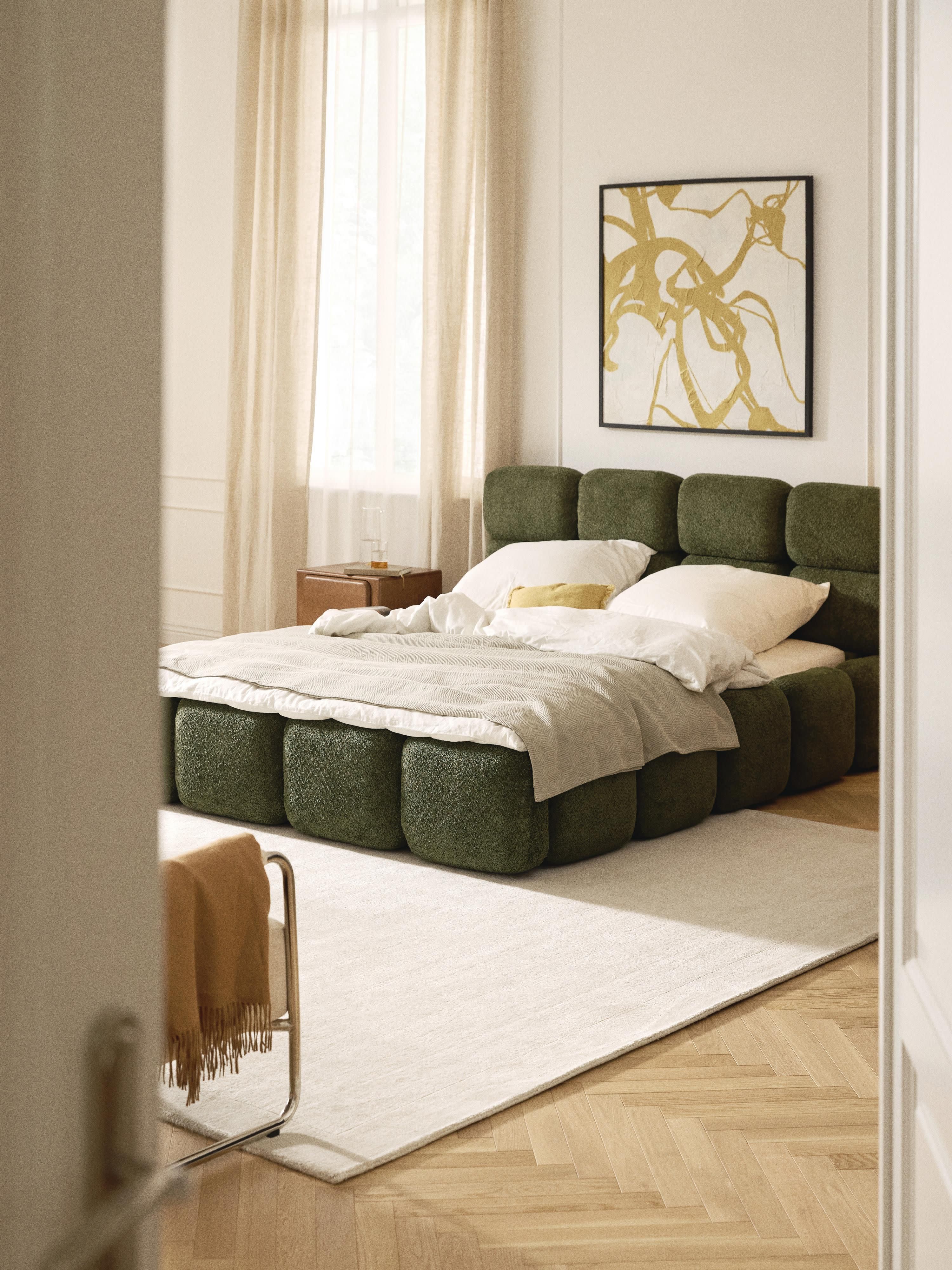 Tayla Upholstered Teddy Bouclé Bed