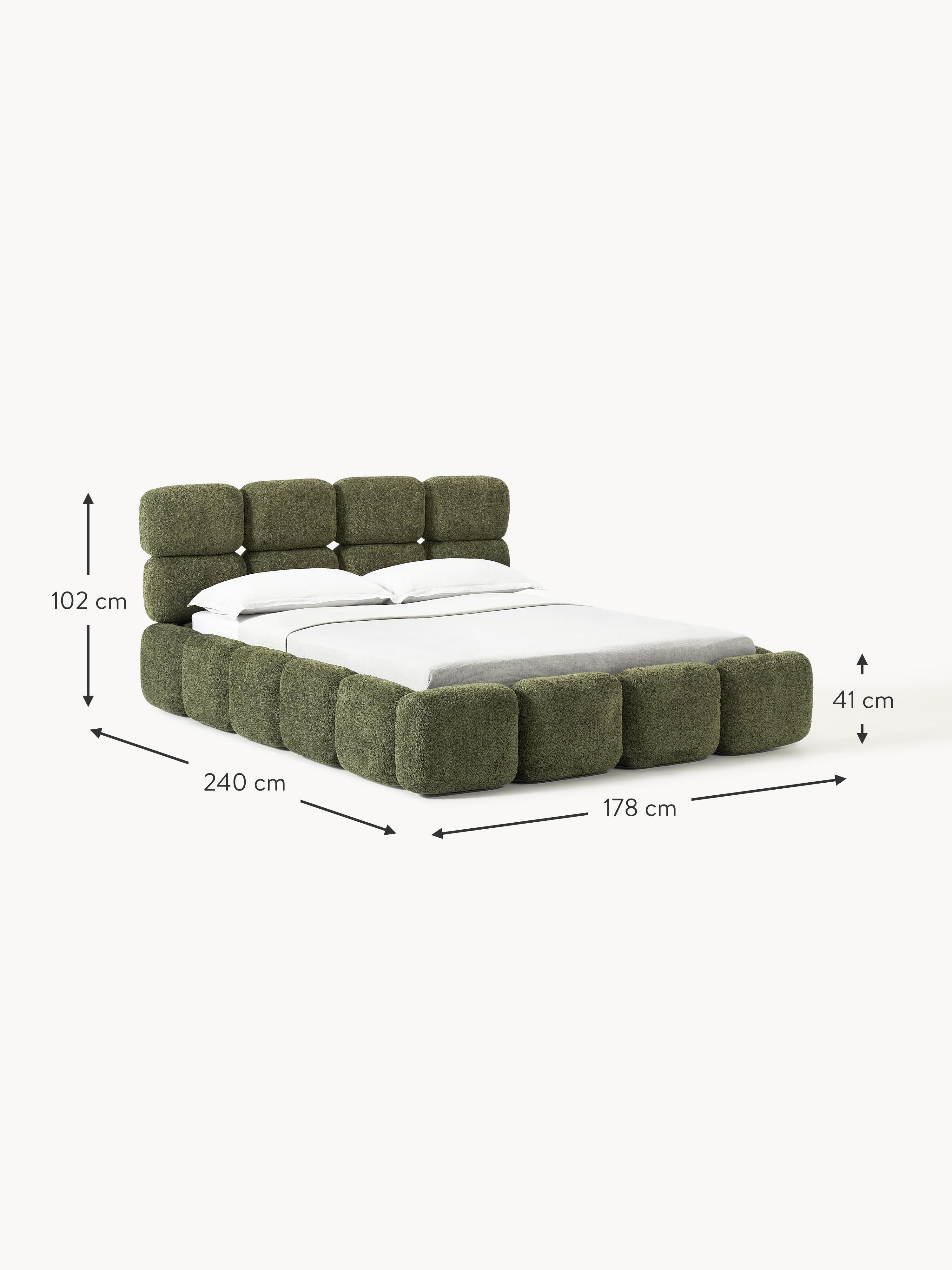 Tayla Upholstered Teddy Bouclé Bed