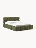 Gallery image 1 - Upholstered Teddy Bouclé Bed Tayla