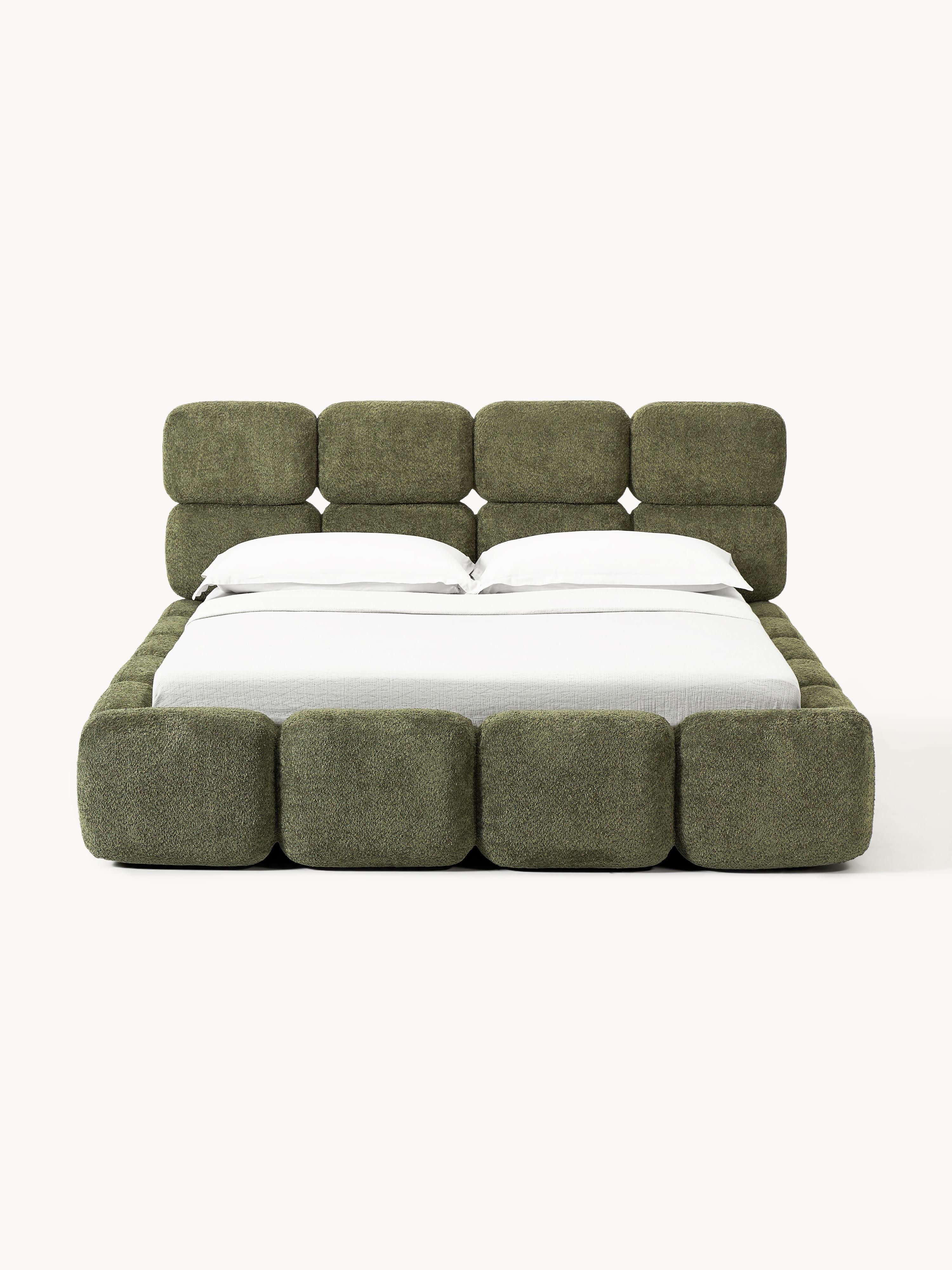Tayla Upholstered Teddy Bouclé Bed