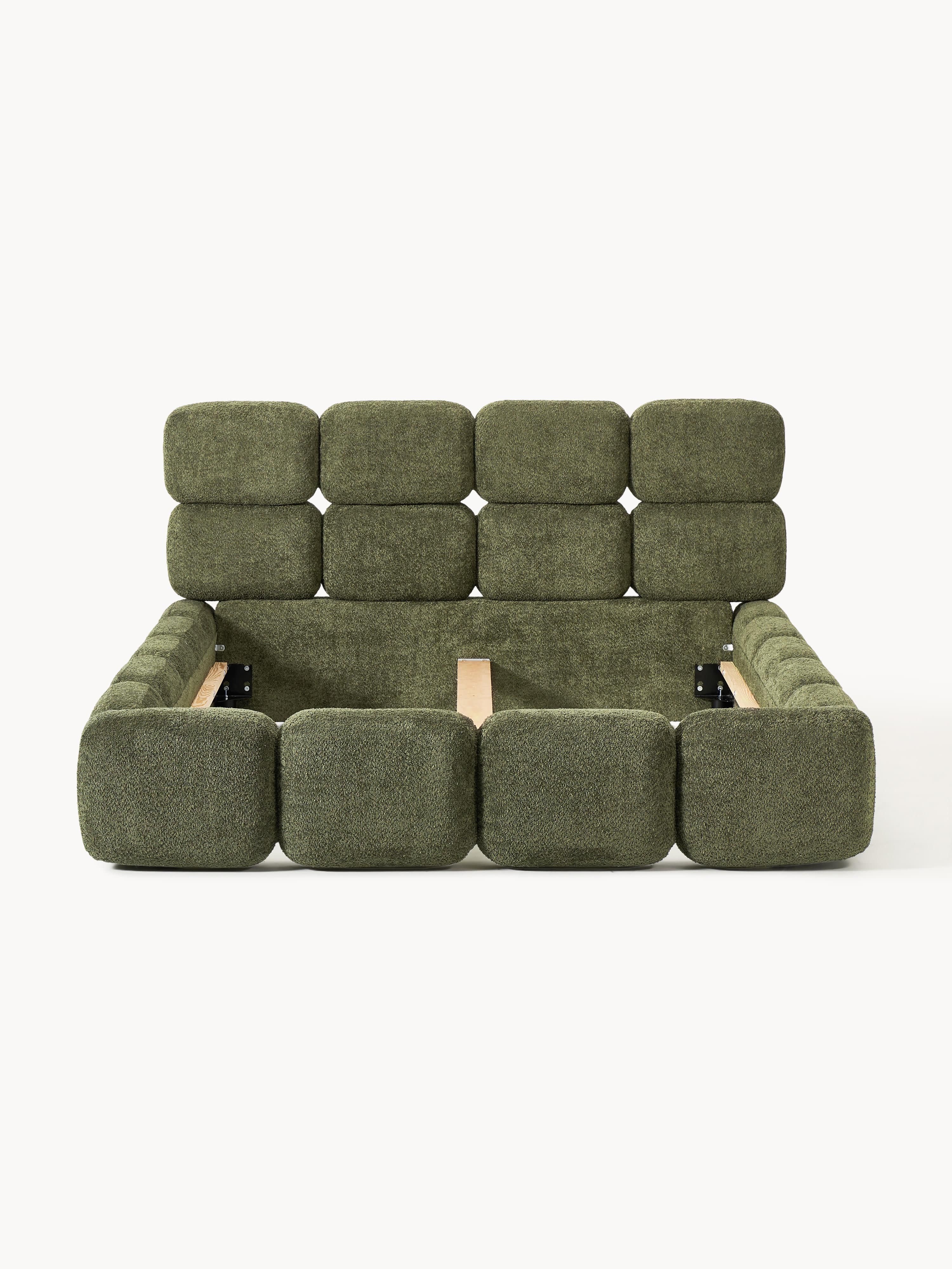 Tayla Upholstered Teddy Bouclé Bed