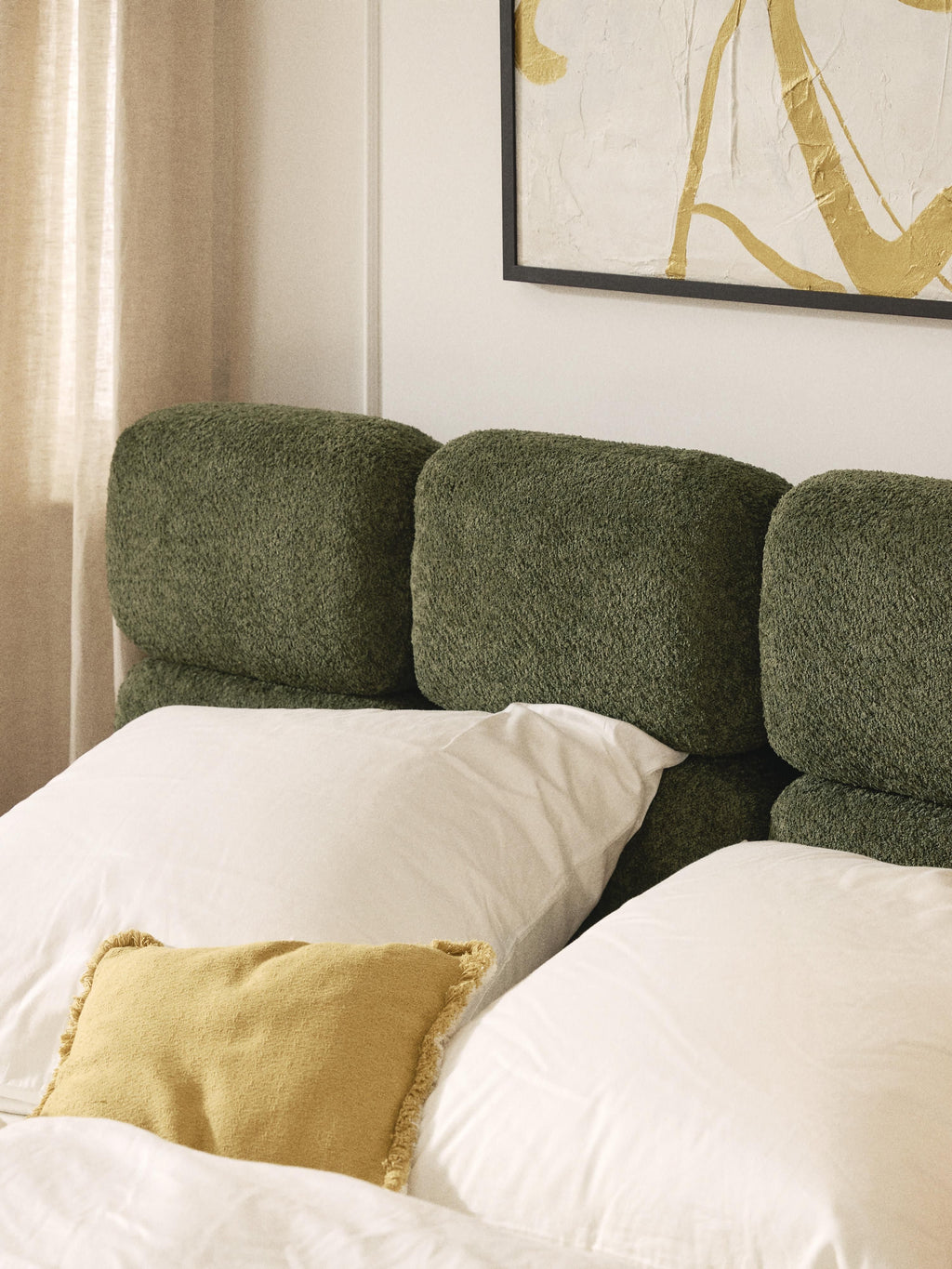 Tayla Upholstered Teddy Bouclé Bed