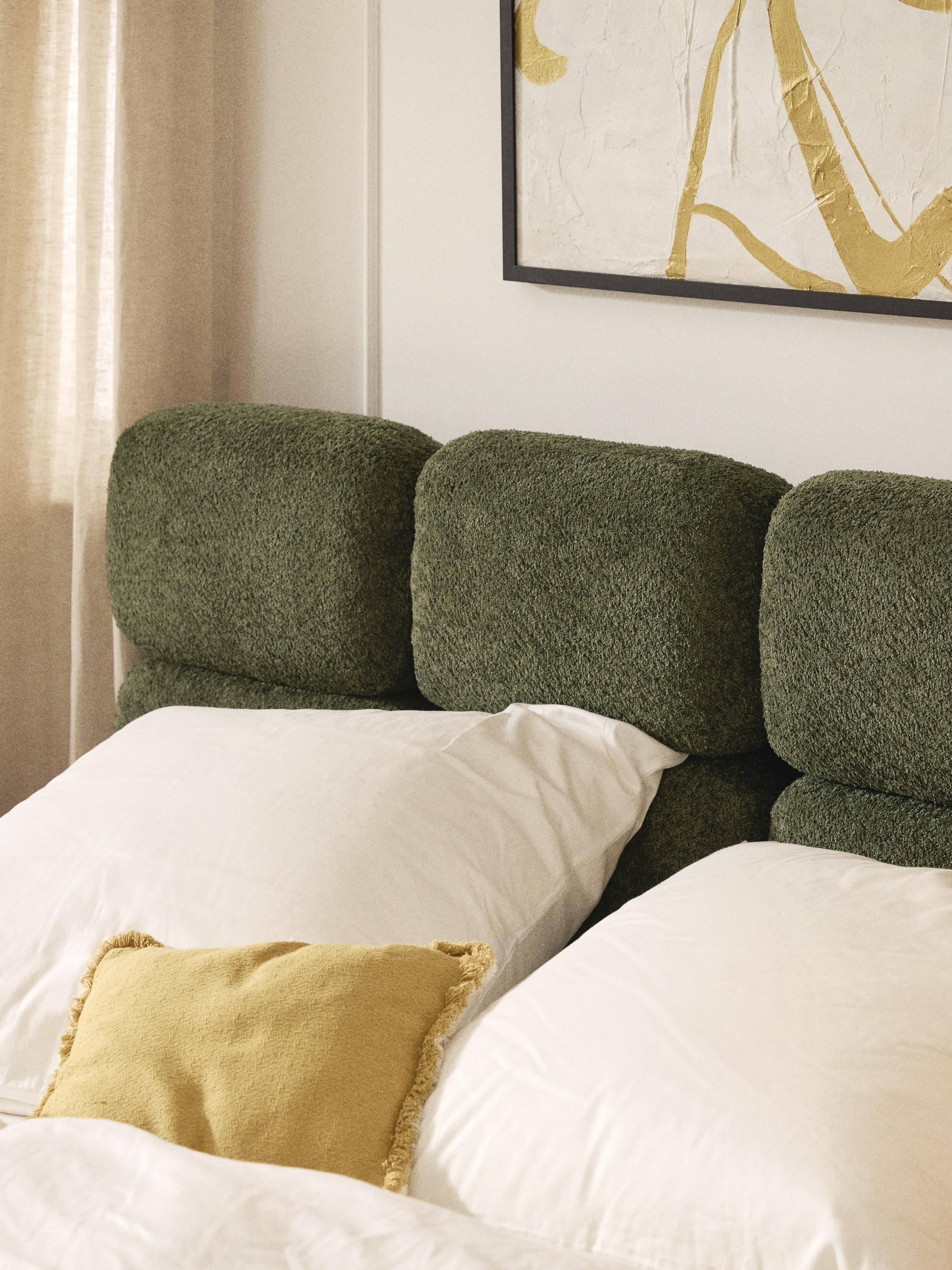 Tayla Upholstered Teddy Bouclé Bed