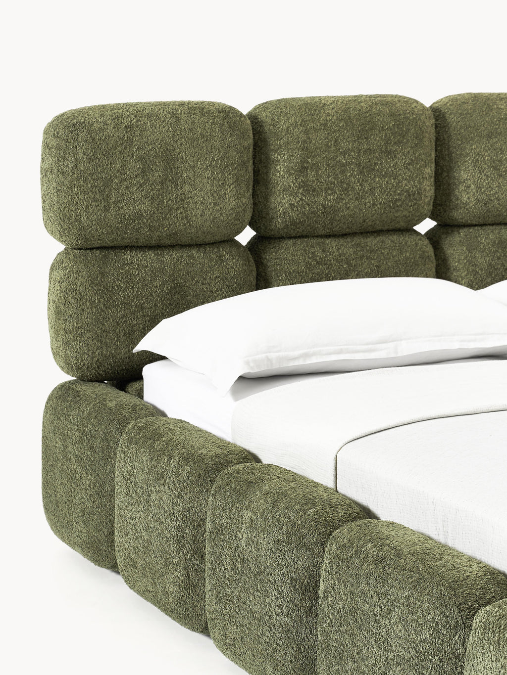 Tayla Upholstered Teddy Bouclé Bed