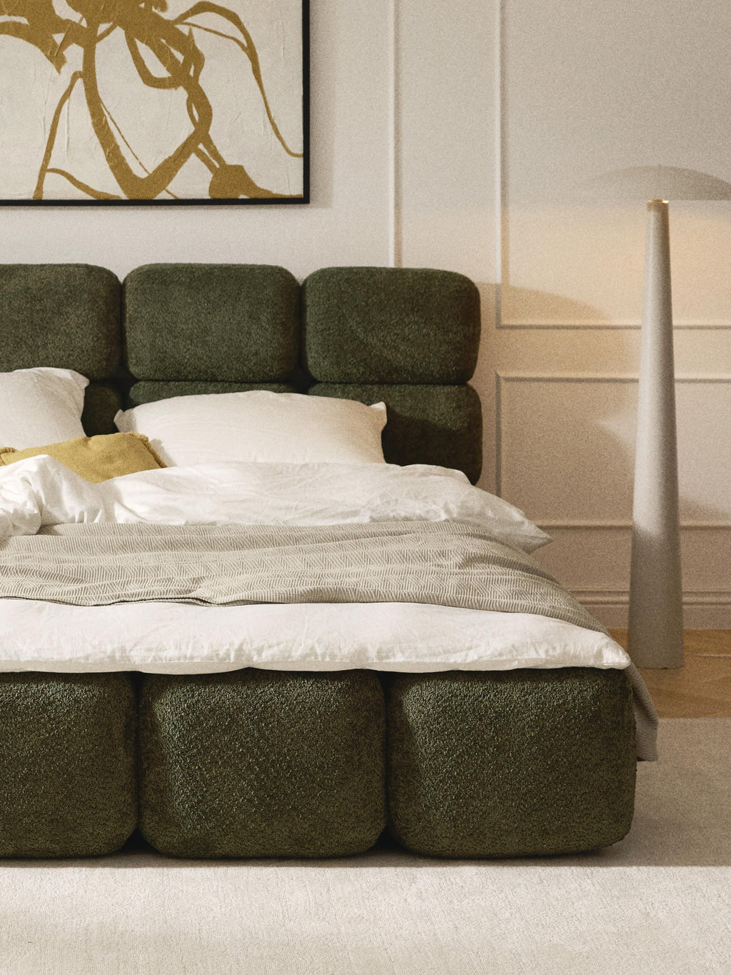 Tayla Upholstered Teddy Bouclé Bed