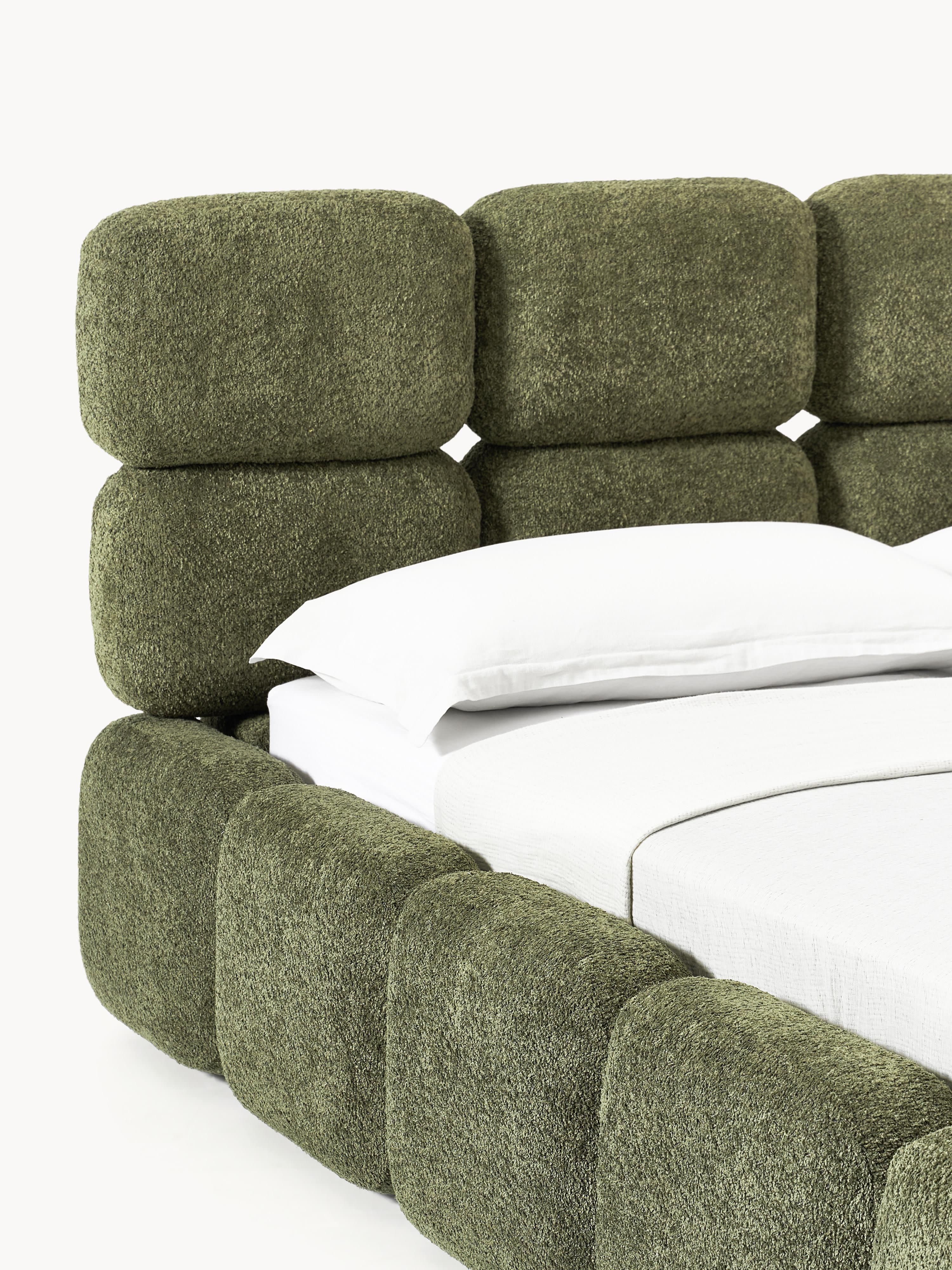 Tayla Upholstered Teddy Bouclé Bed