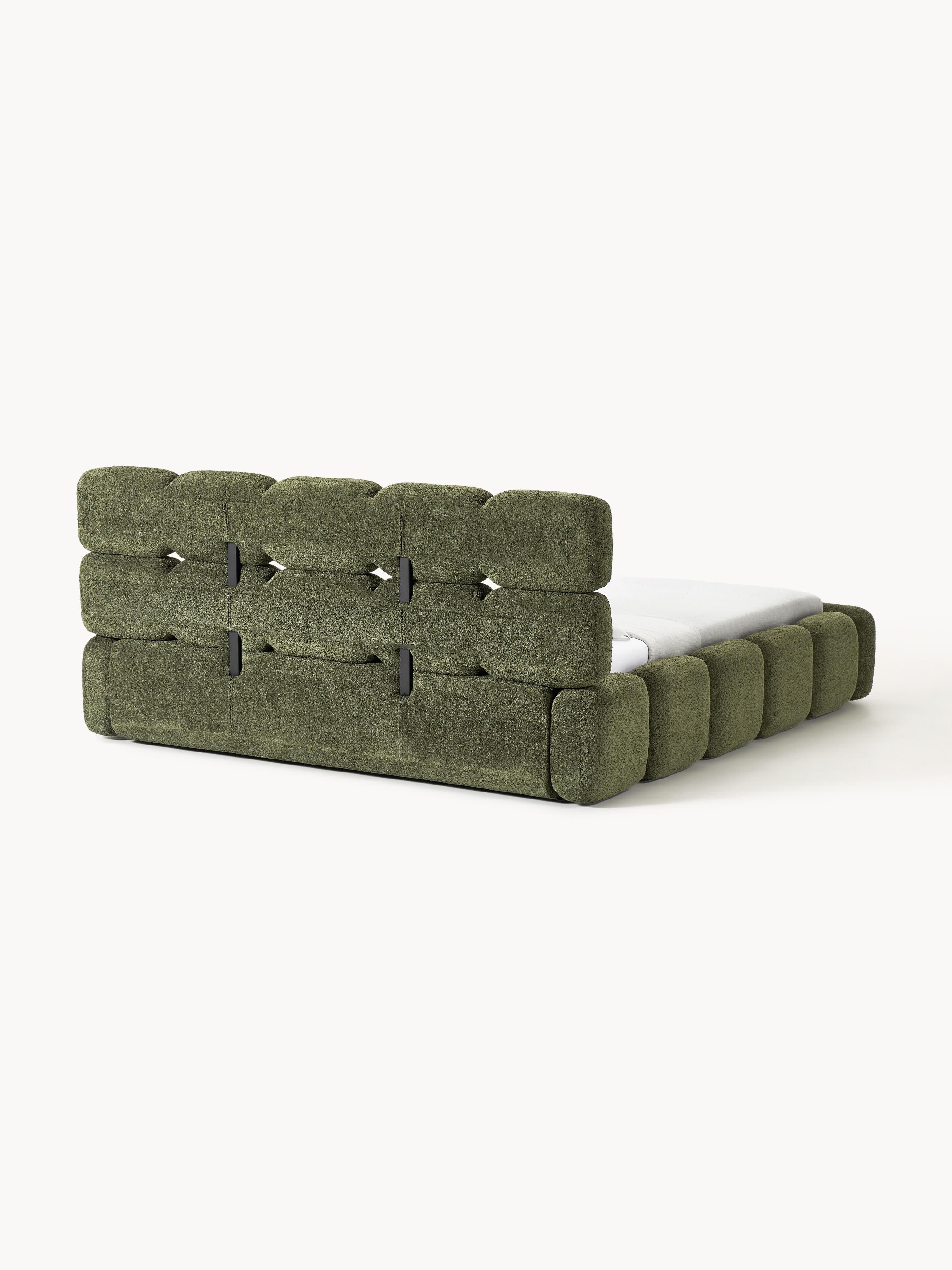 Tayla Upholstered Teddy Bouclé Bed